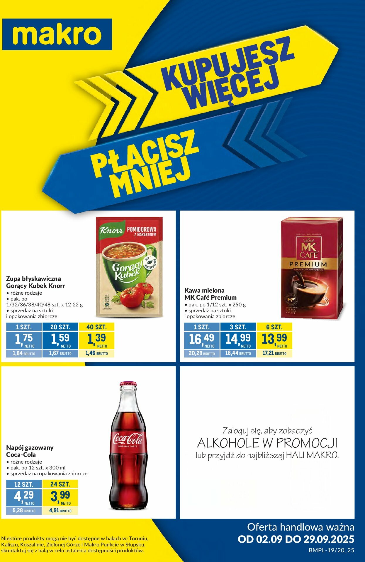 makro - Gazetka Makro - Kupujesz więcej płacisz mniej - ważna od 02.09. do 29.09.