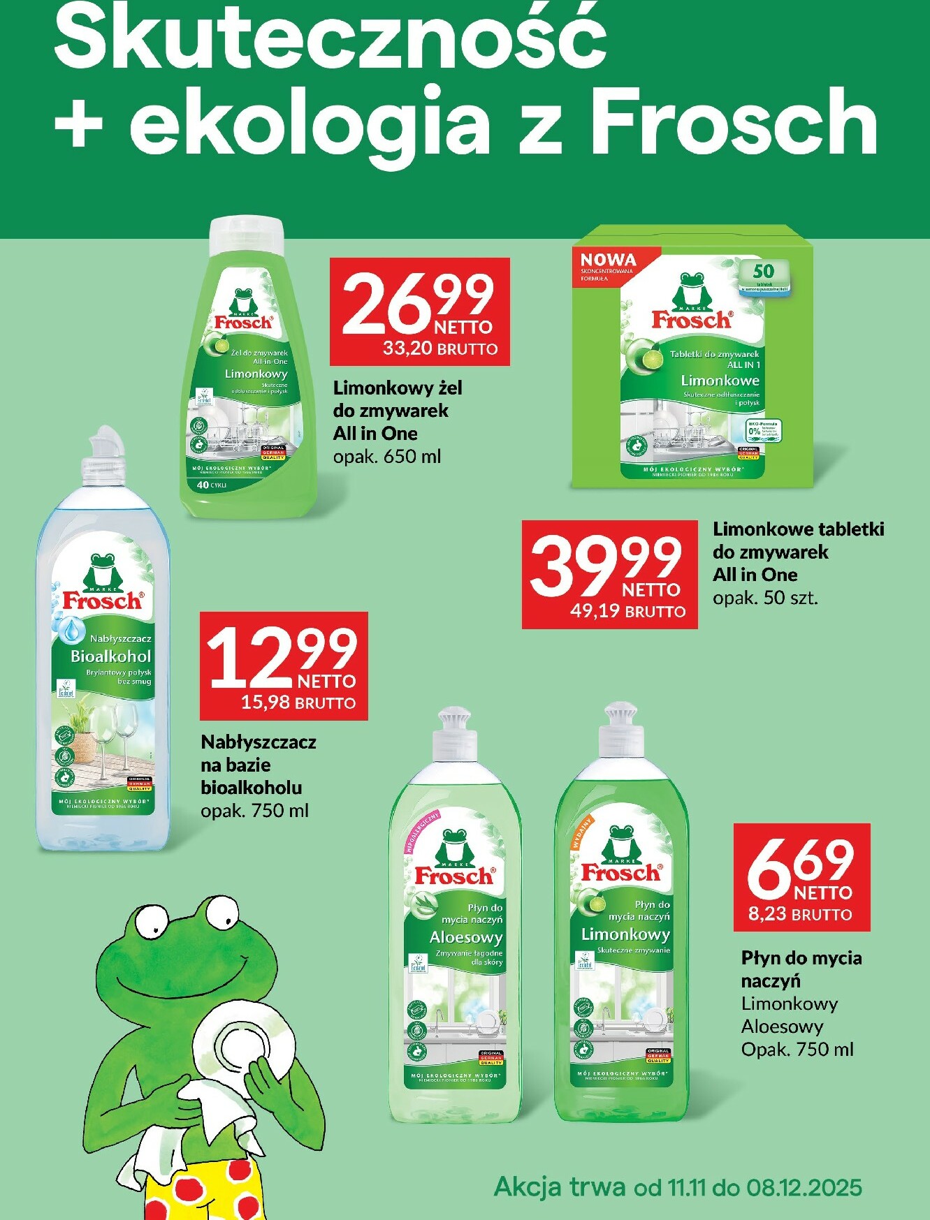 makro - Gazetka Makro - Ulotka Frosch - ważna od 11.11. do 08.12.