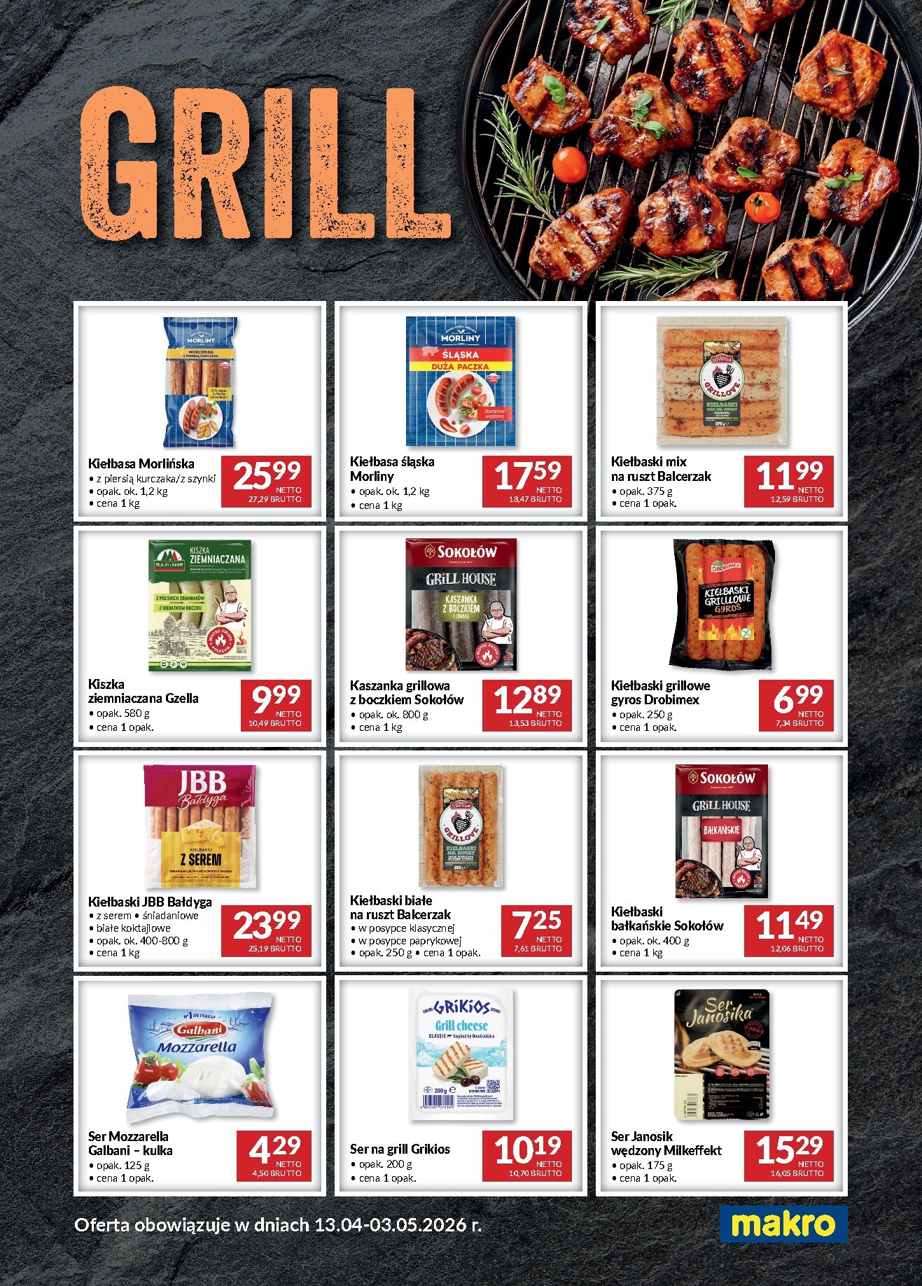 makro - Aktualna gazetka Makro - Grill ważna od 13.04.2026 do 03.05.2026