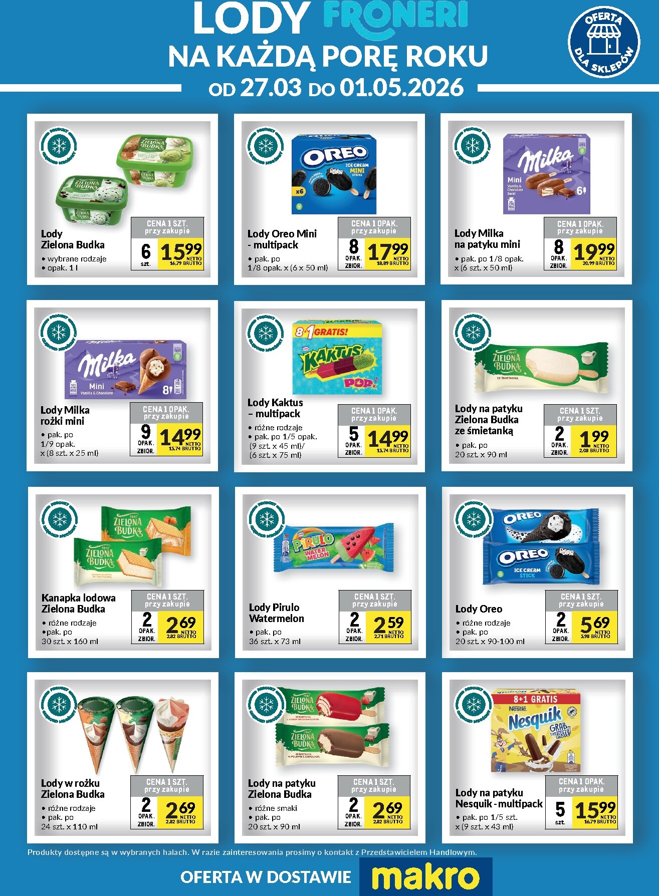 makro - Aktualna gazetka Makro - Ulotka Fronerii ważna od 27.03.2026 do 01.05.2026