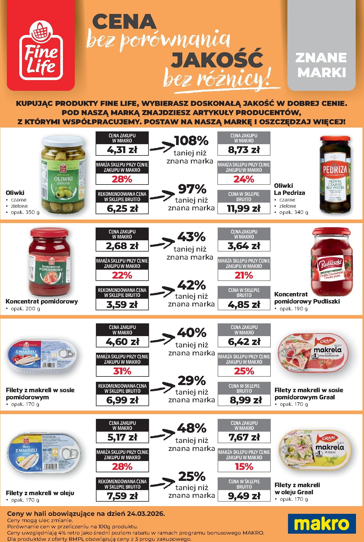 makro - Aktualna gazetka Makro - Ulotka Fine Life ważna od 24.03.2026 do 30.04.2026 - page: 4