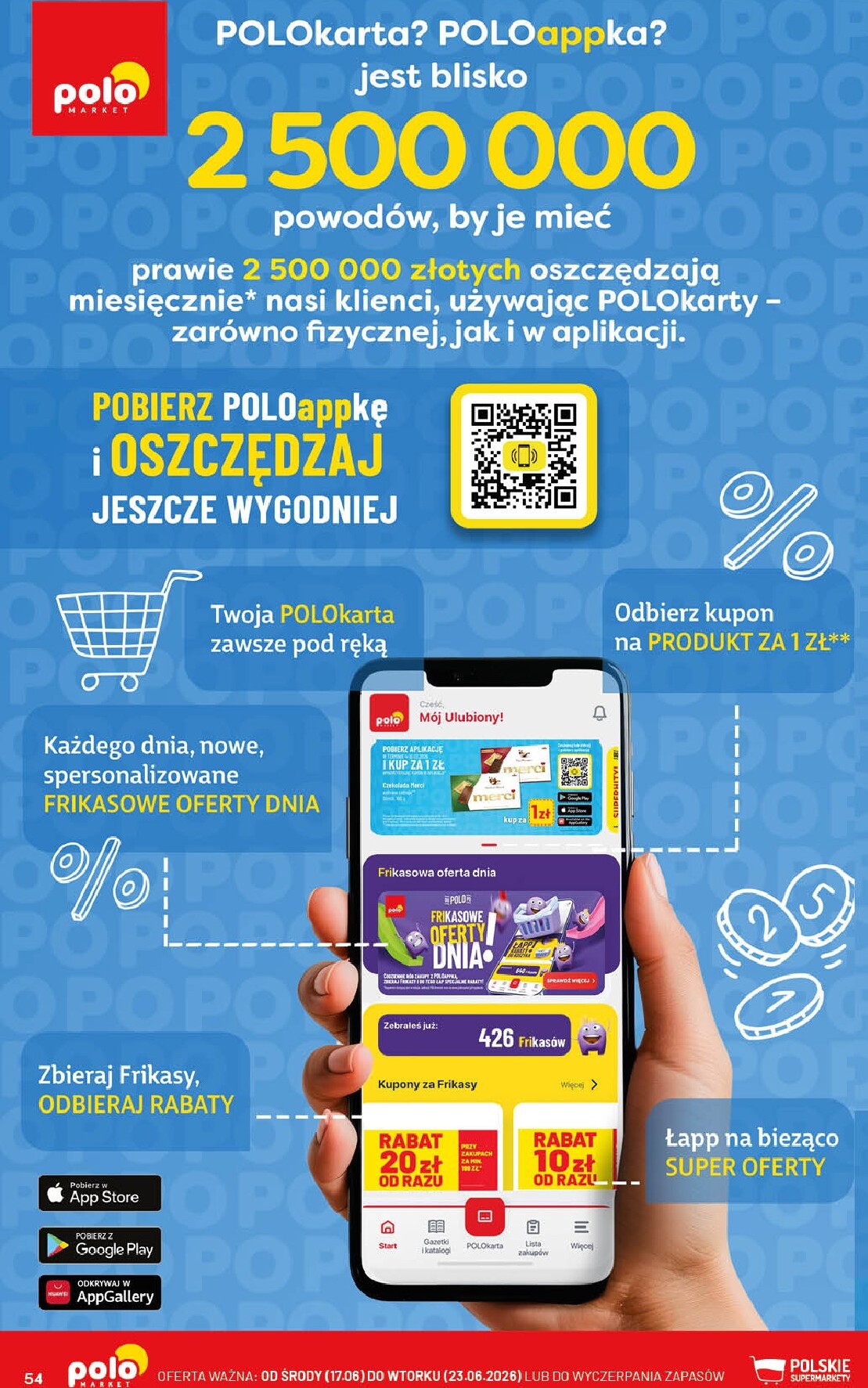 polomarket - Nowa gazetka POLO market - Gazetka POLOmarket ważna od 17.06.2026 do 23.06.2026 - page: 54