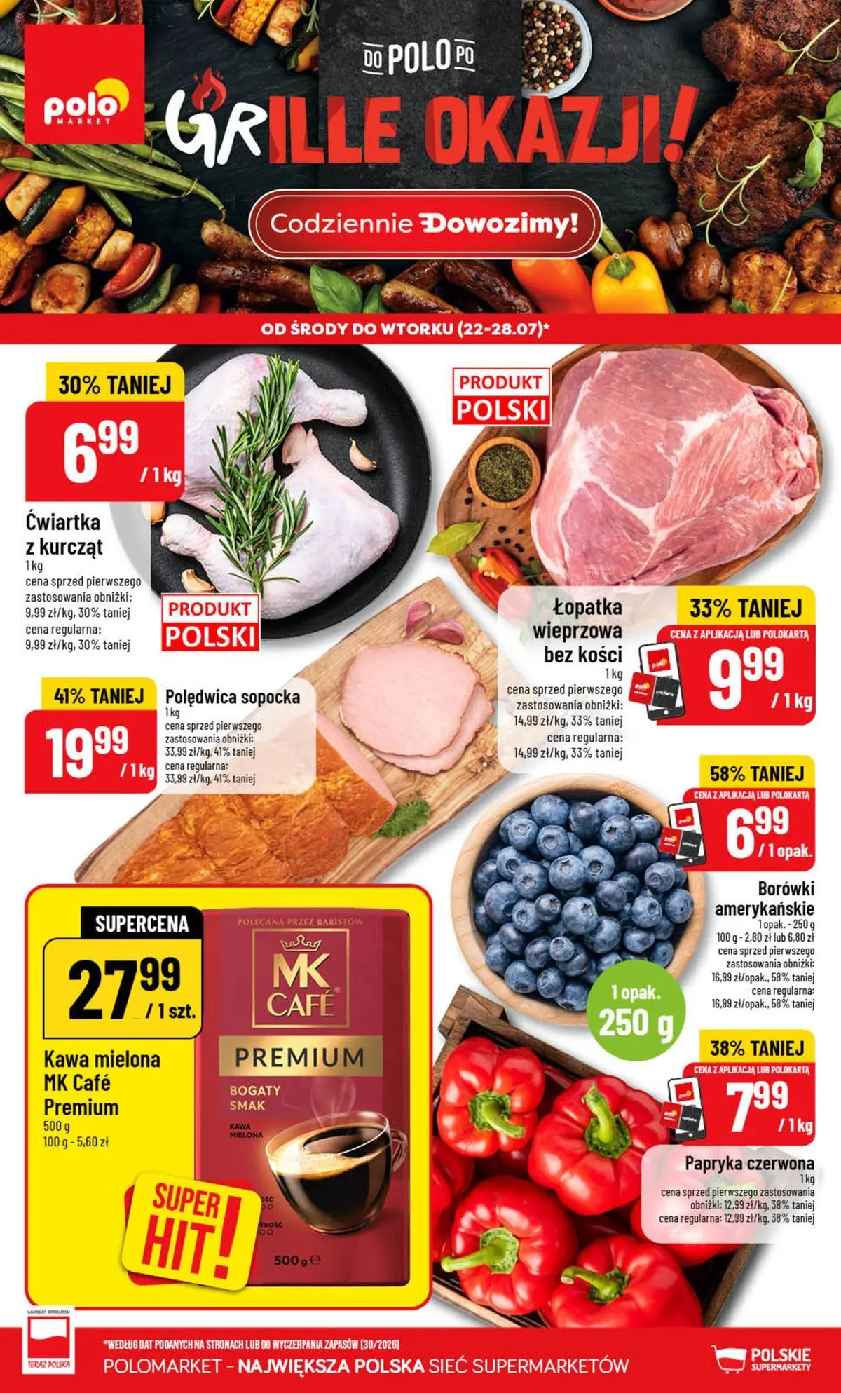 polomarket - Nowa gazetka POLO market - Nowe promocje POLOmarket do 28.07 (G30) ważna od 22.07.2026 do 28.07.2026