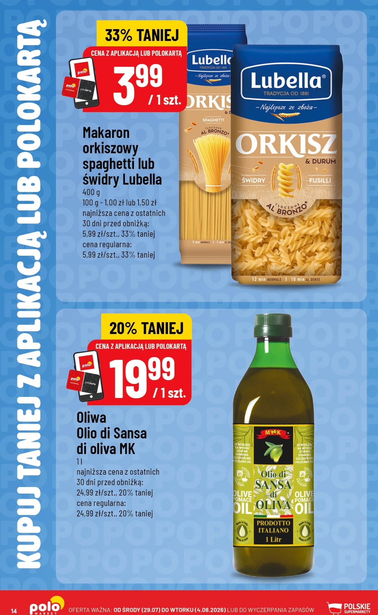 polomarket - Nowa gazetka POLO market - Kupuj Taniej z Aplikacją lub Polokartą ważna od 29.07.2026 do 04.08.2026 - page: 14