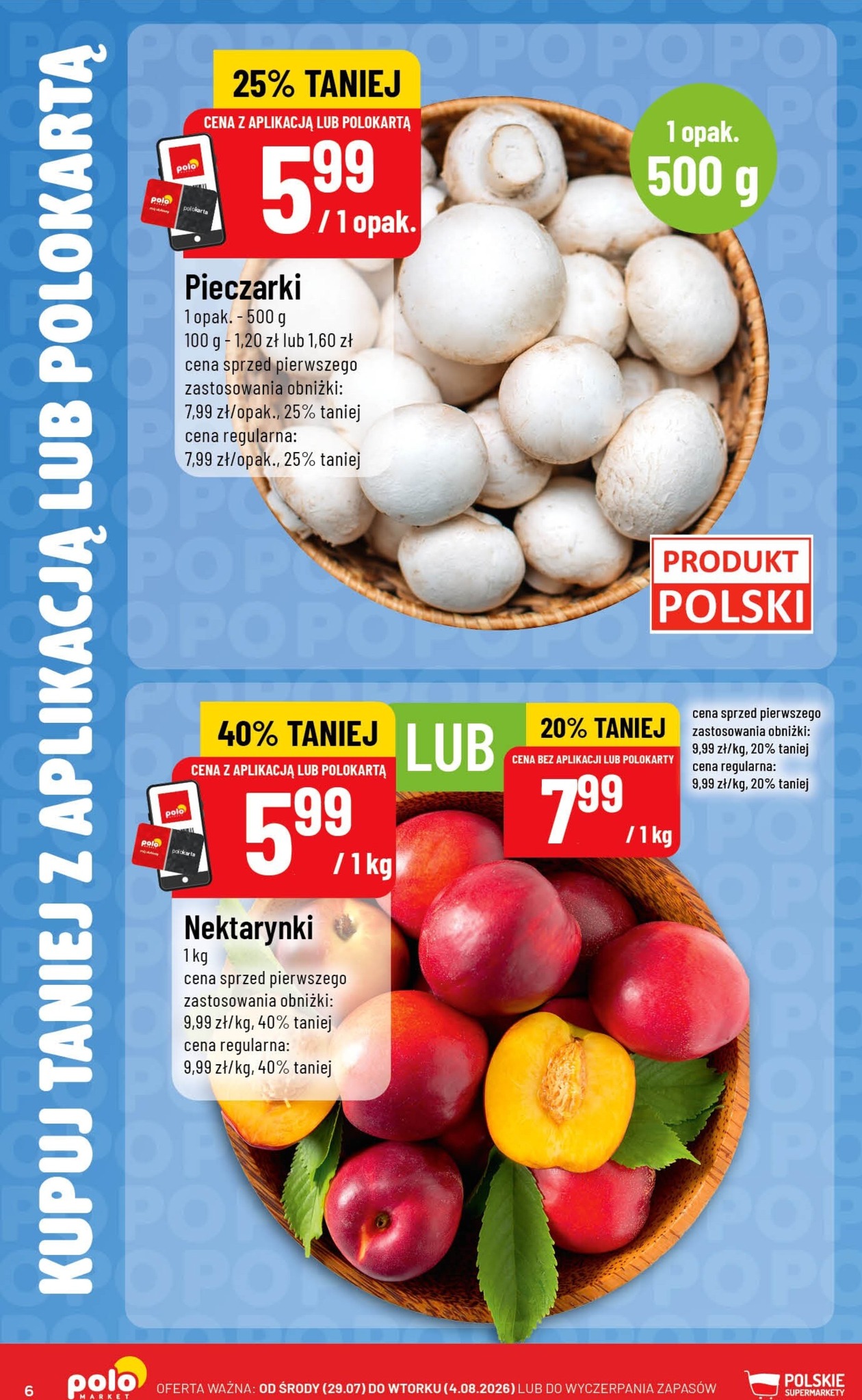 polomarket - Nowa gazetka POLO market - Kupuj Taniej z Aplikacją lub Polokartą ważna od 29.07.2026 do 04.08.2026 - page: 6