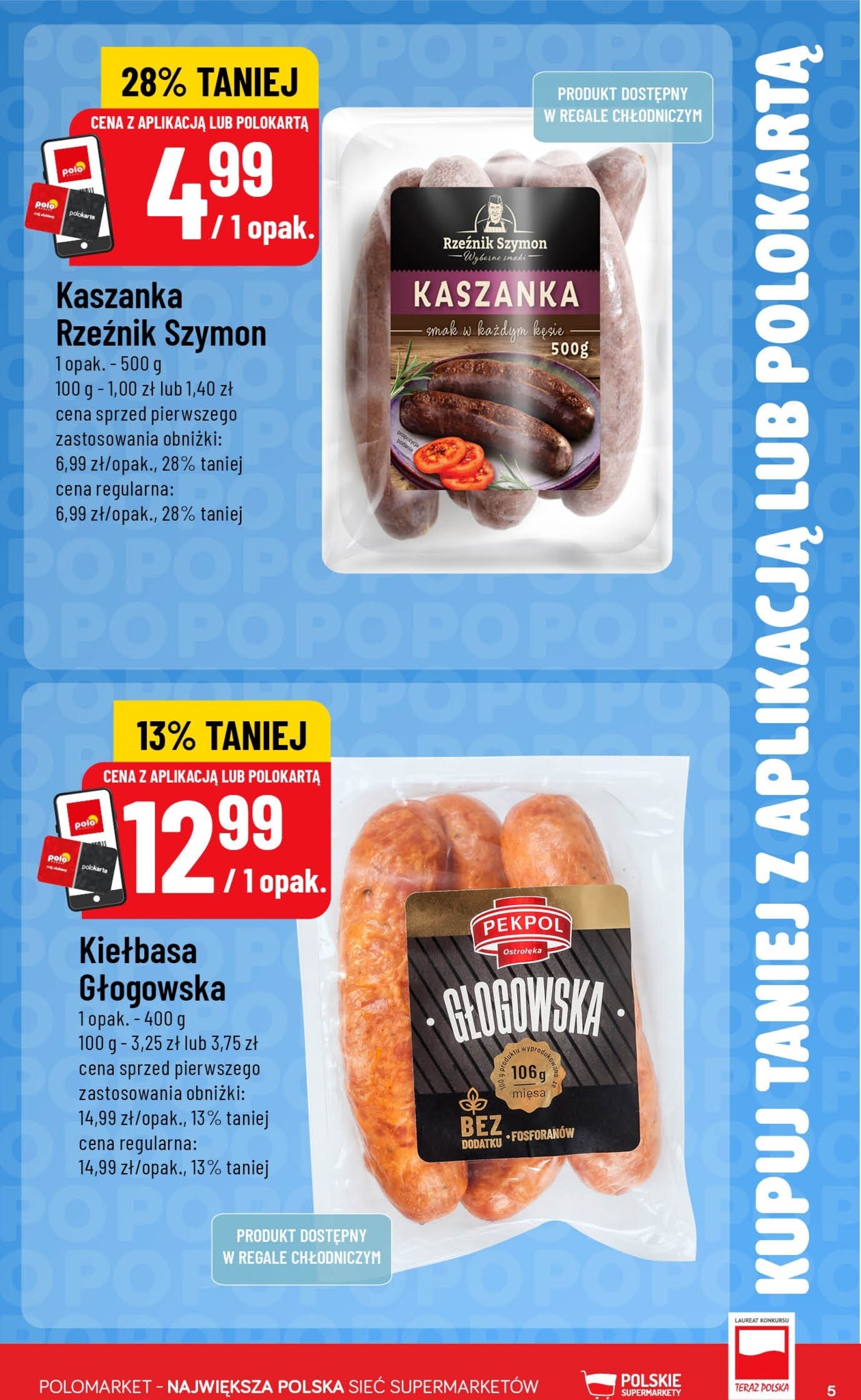 polomarket - Nowa gazetka POLO market - Kupuj Taniej z Aplikacją lub Polokartą ważna od 12.08.2026 do 18.08.2026 - page: 5