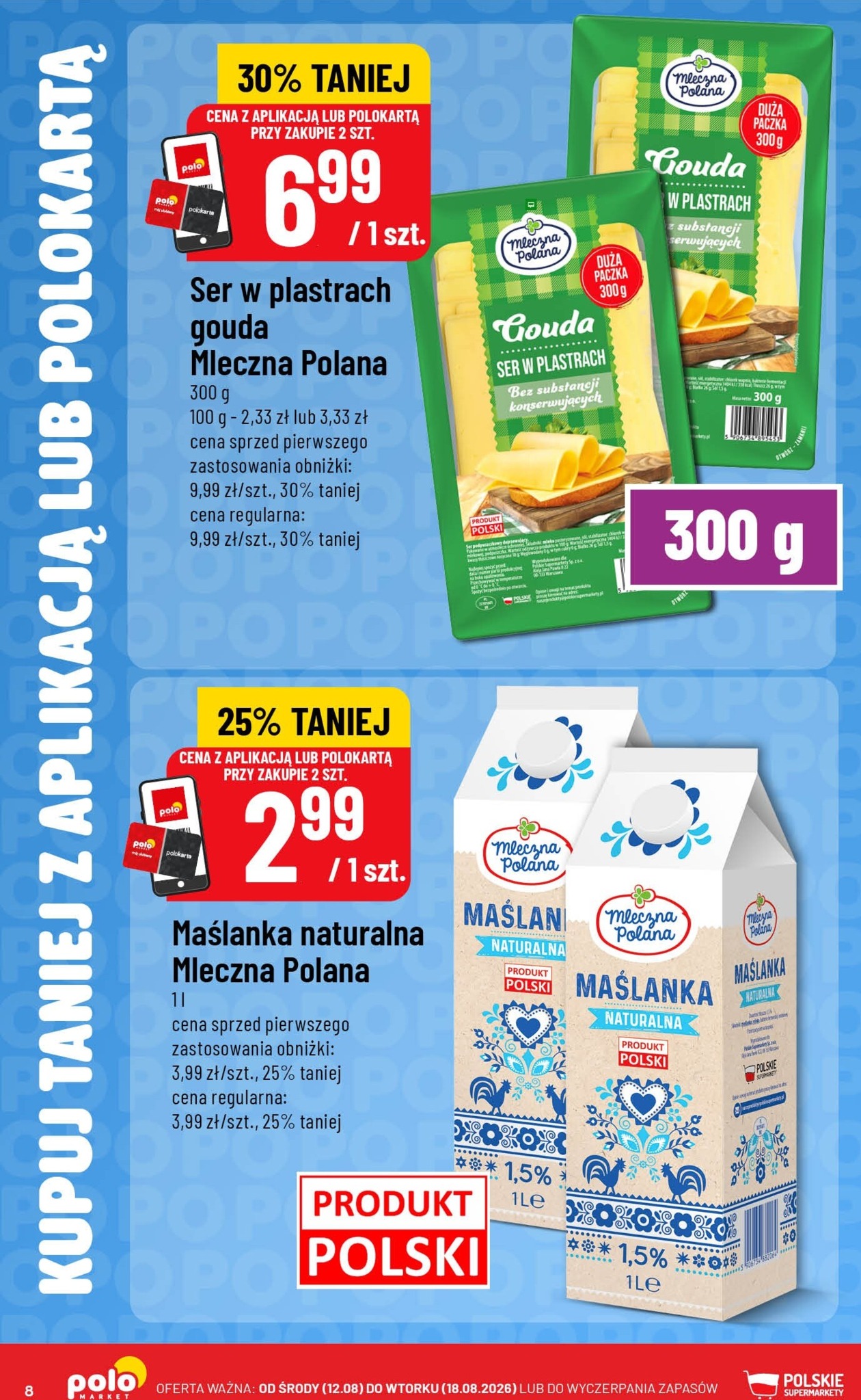 polomarket - Nowa gazetka POLO market - Kupuj Taniej z Aplikacją lub Polokartą ważna od 12.08.2026 do 18.08.2026 - page: 8