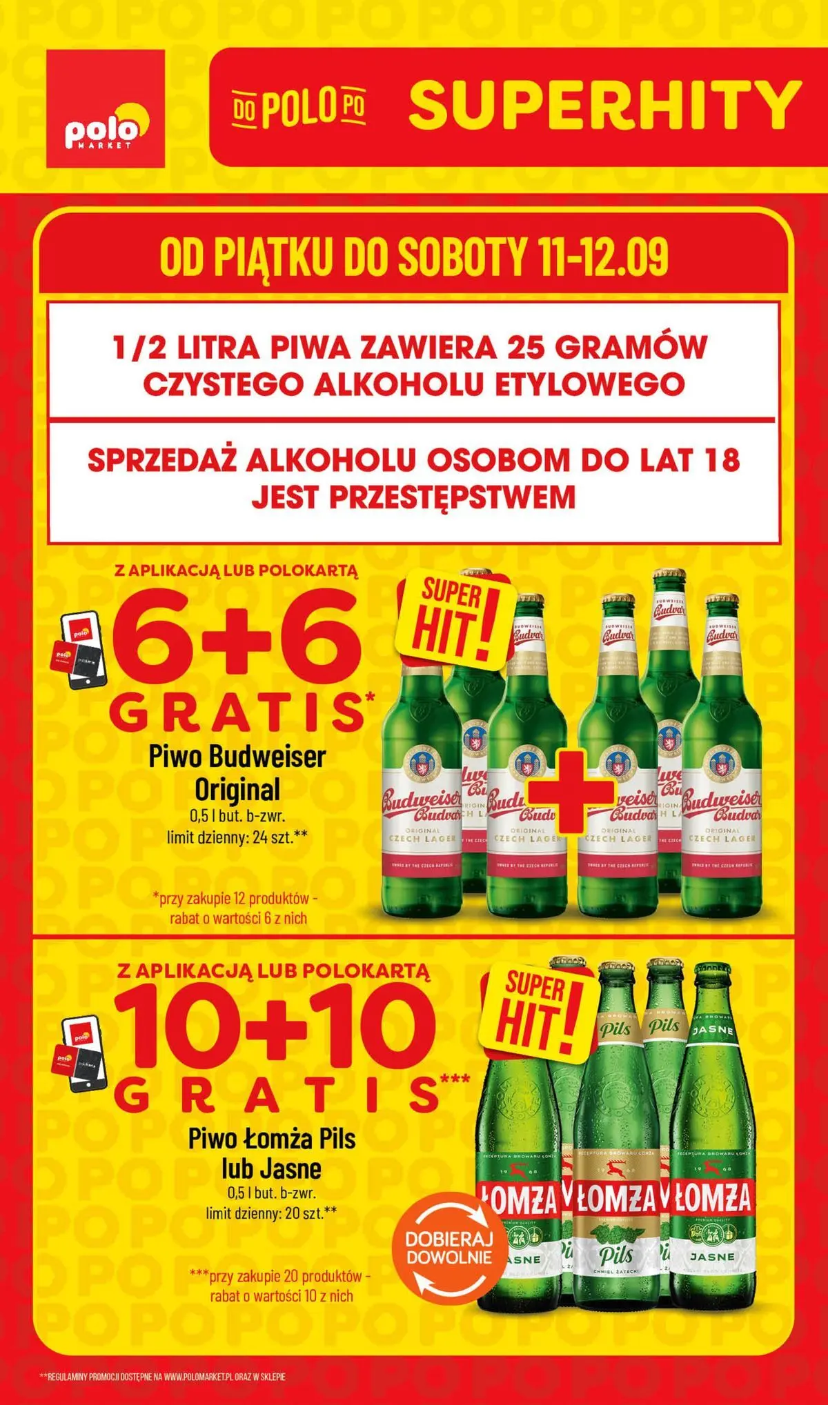 polomarket - Aktualna gazetka POLO market - Super Hity na Weekend ważna od 11.09.2026 do 12.09.2026
