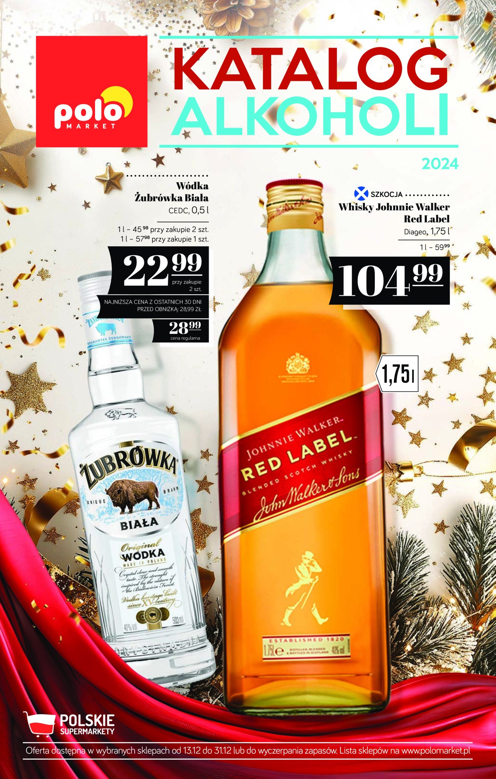 polomarket - POLO market - Katalog alkoholi gazetka ważna od 13.12. - 31.12.