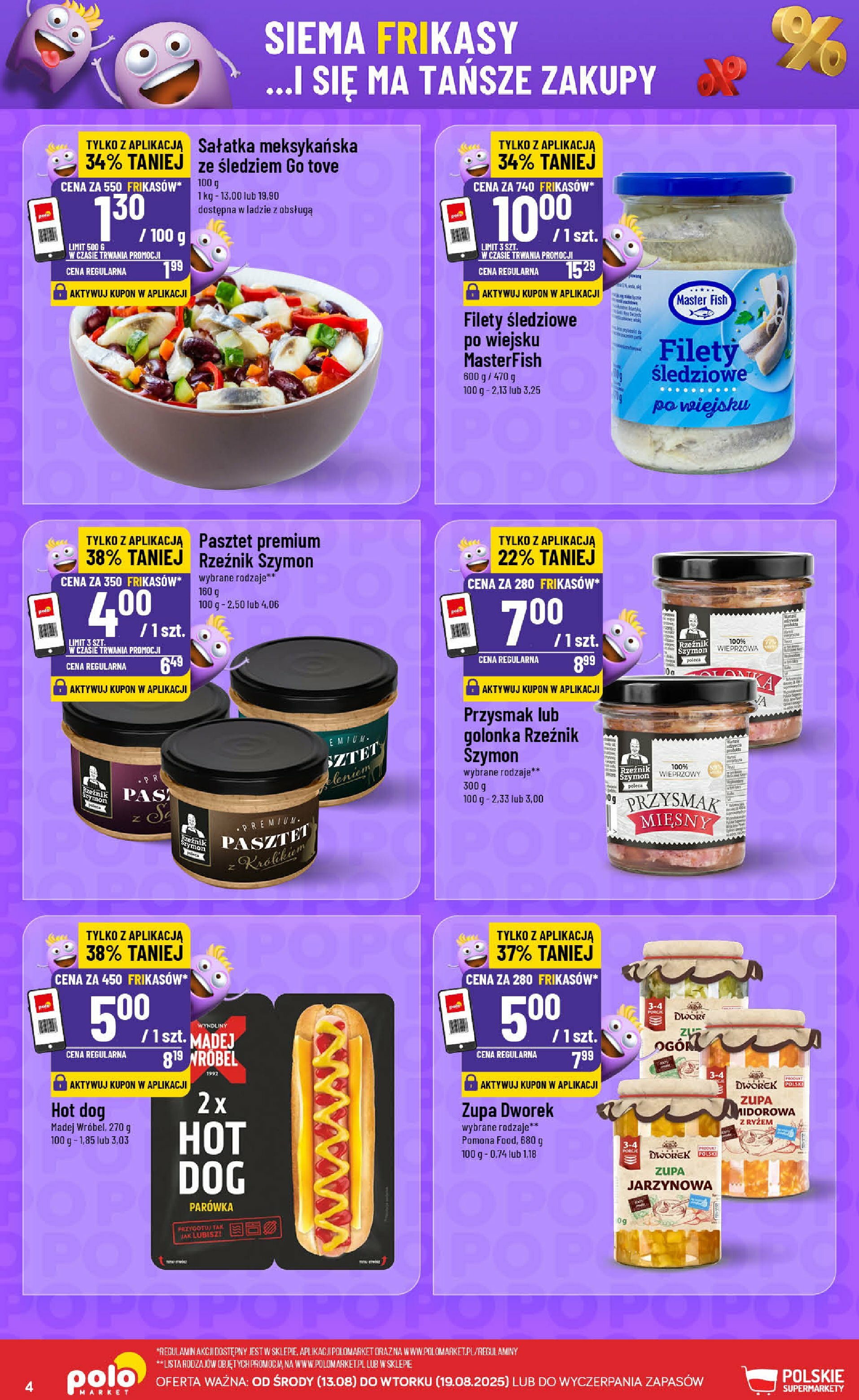 polomarket - Gazetka POLO market - Frikasowy Katalog - ważna od 13.08. do 19.08. - page: 4