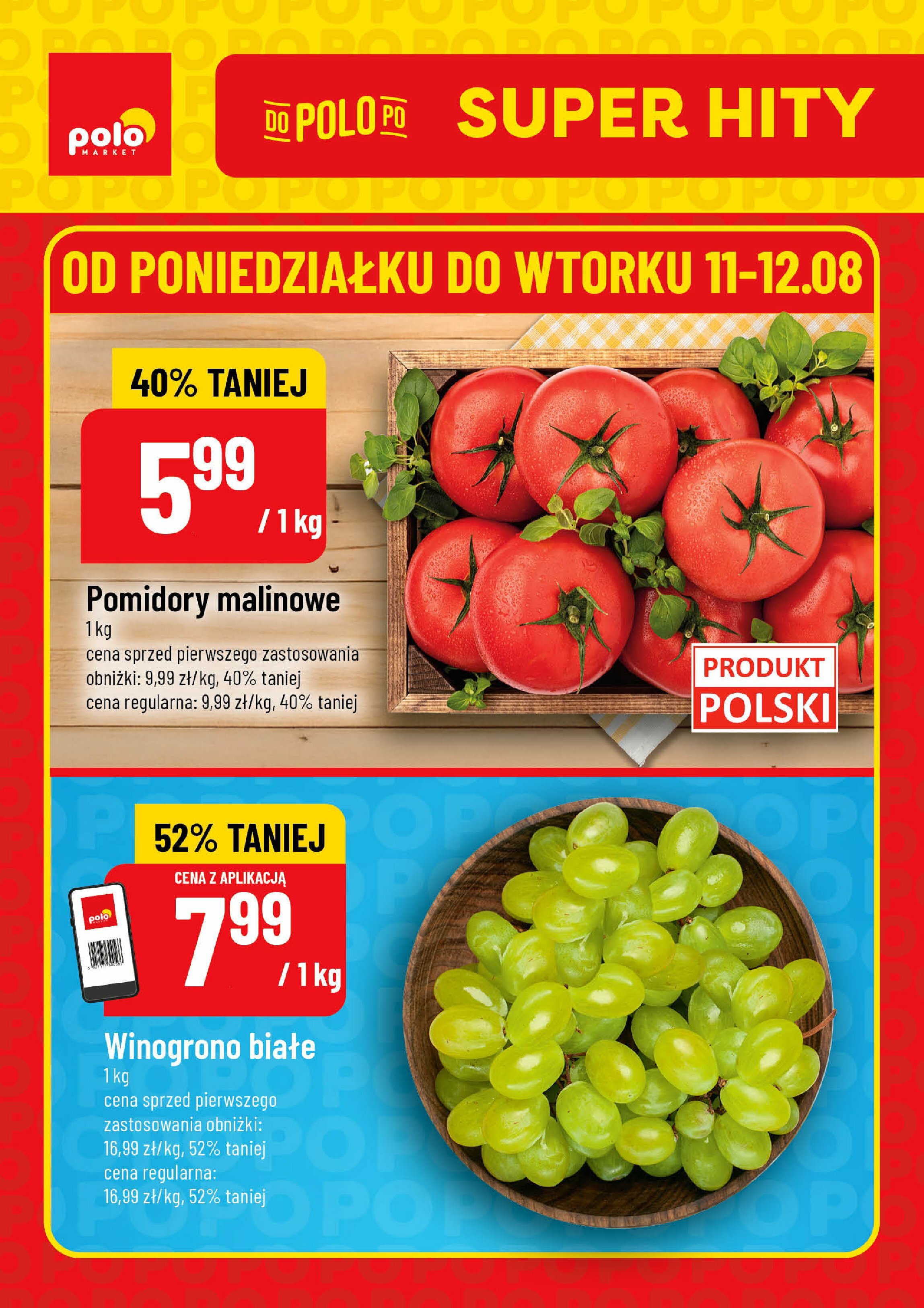 polomarket - Gazetka POLO market - Super Hity - ważna od 11.08. do 12.08.