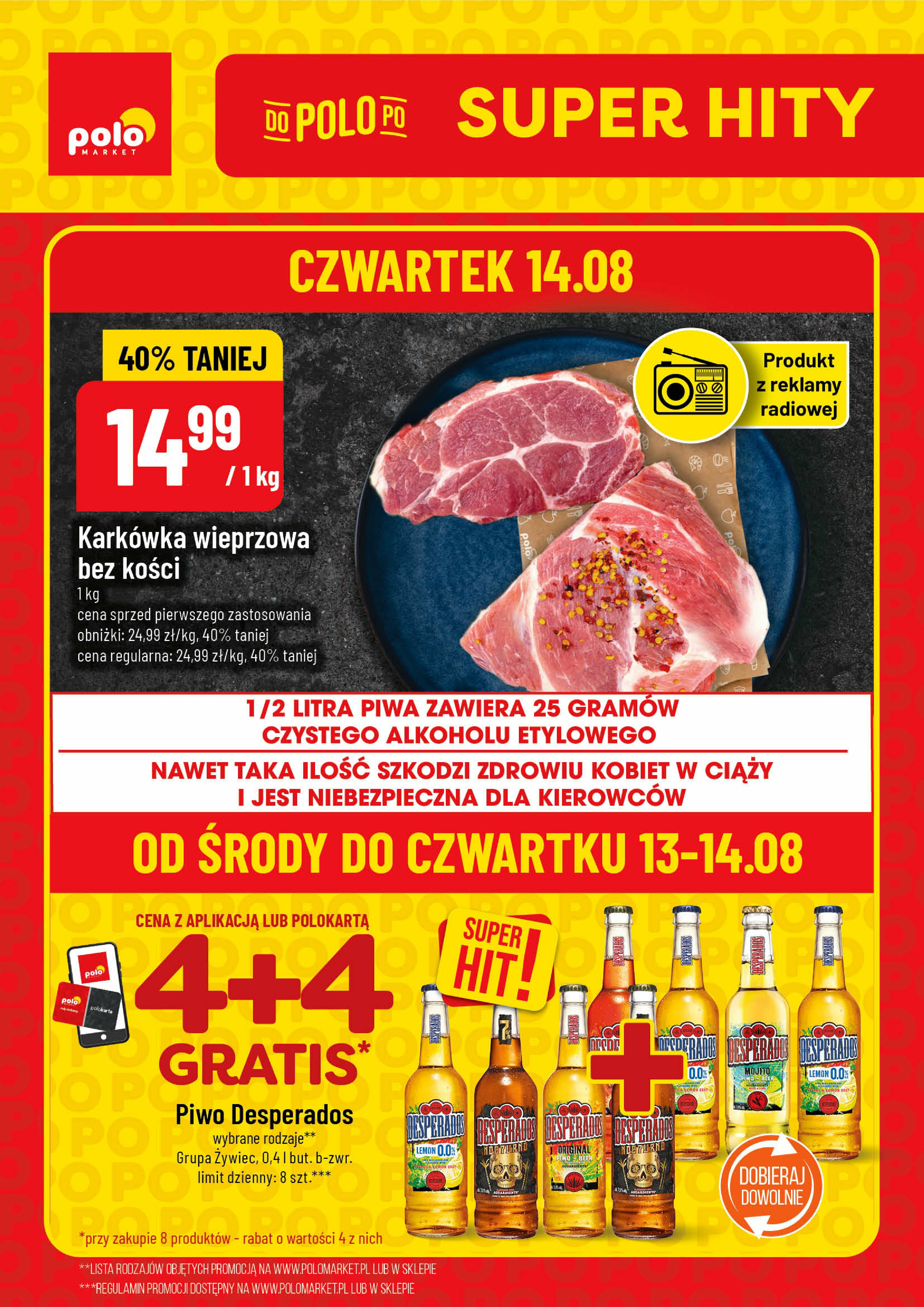 polomarket - Gazetka POLO market - Super Hity na Weekend - ważna od 13.08. do 16.08.