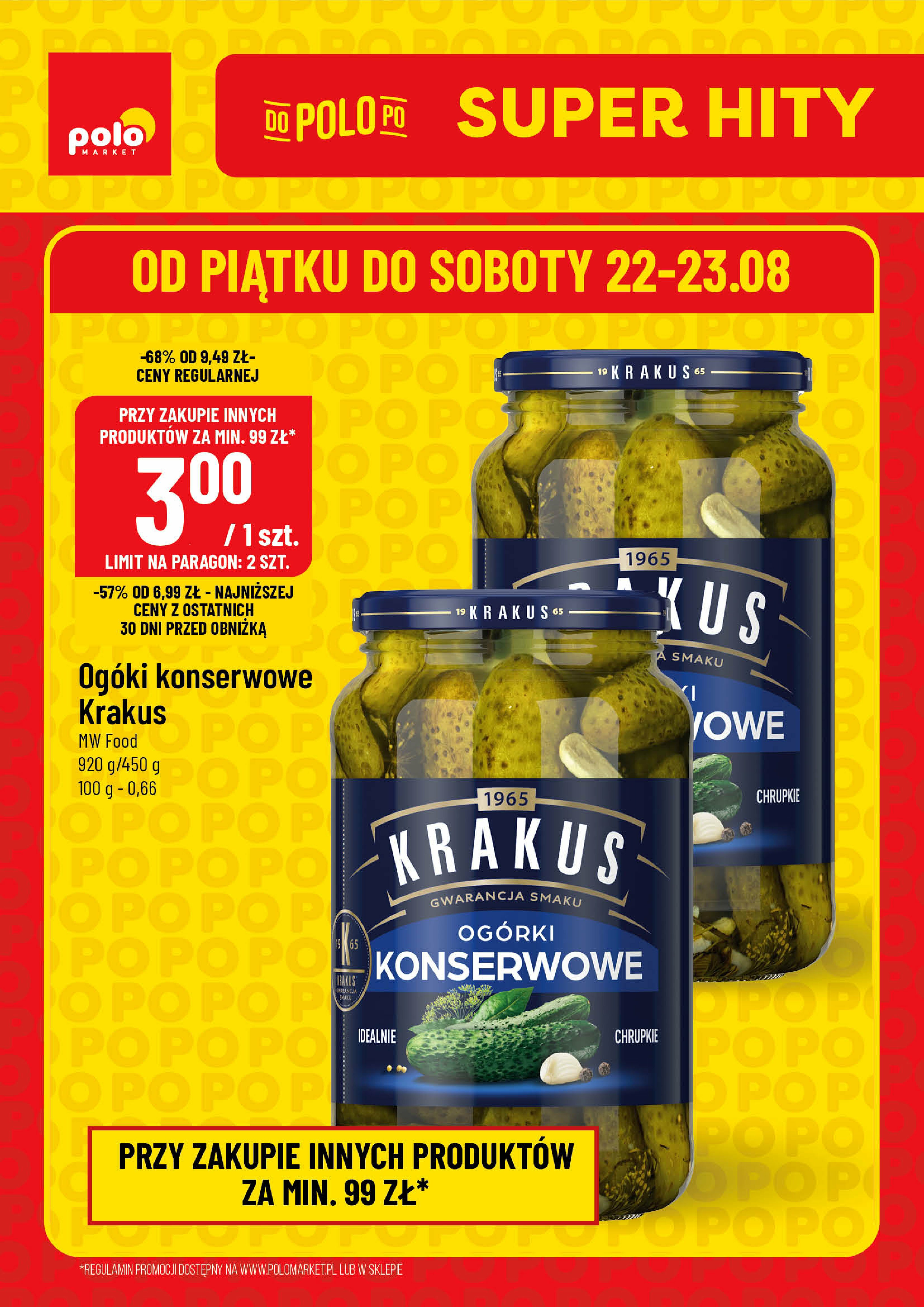polomarket - Gazetka POLO market - Super Hity na Weekend - ważna od 22.08. do 23.08.