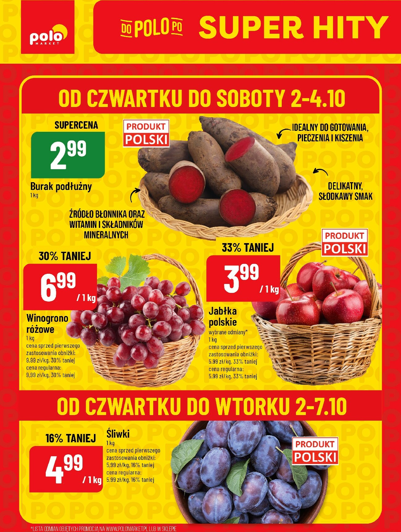polomarket - Gazetka POLO market - Super Hity na Weekend - ważna od 02.10. do 04.10.