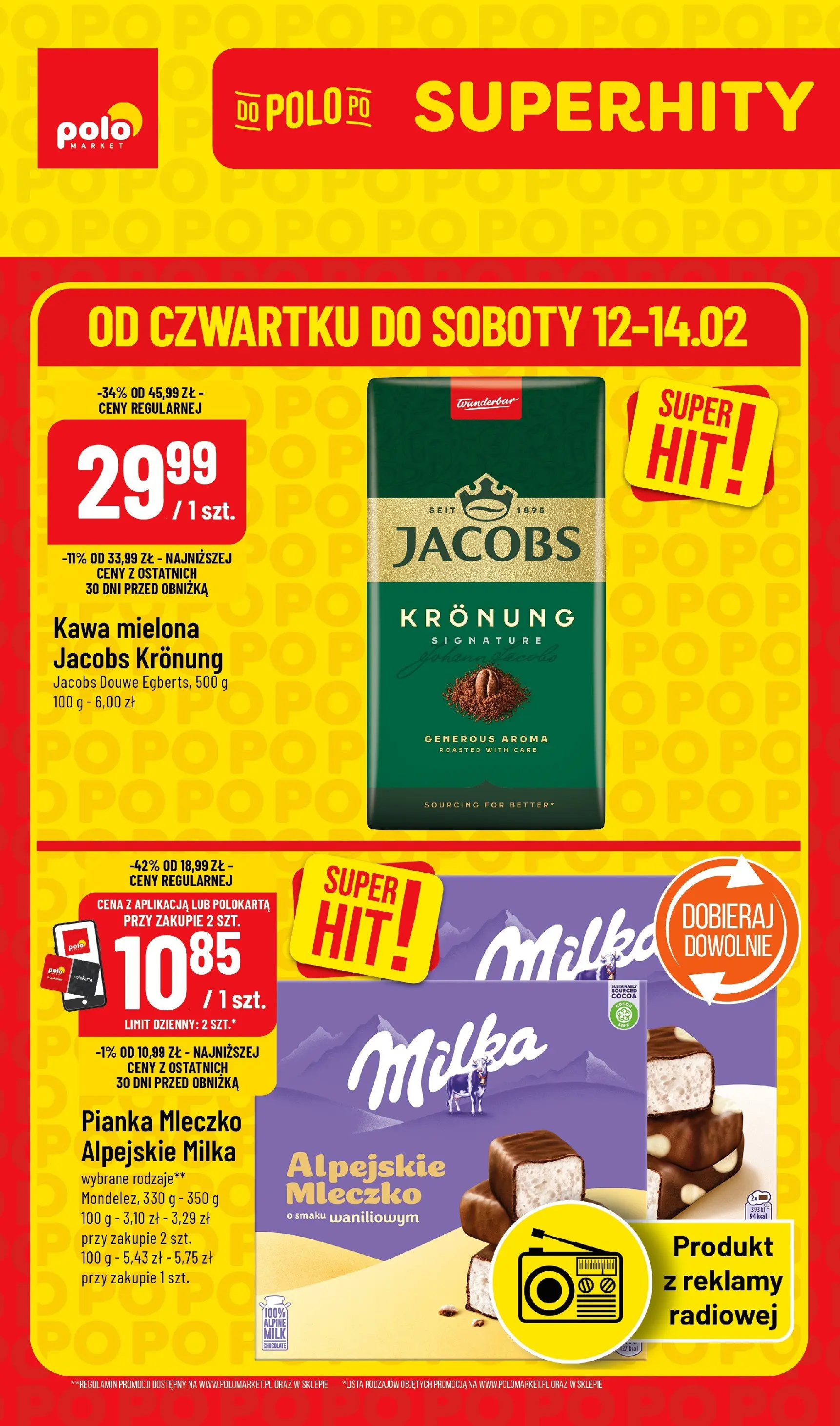 polomarket - Gazetka POLO market - Super Hity na Weekend - ważna od 12.02.2026 do 14.02.2026 - page: 1