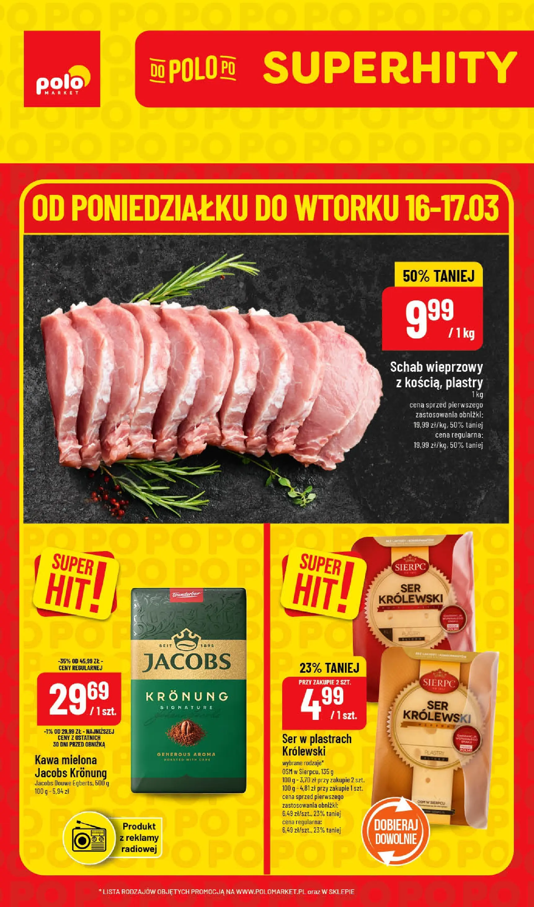 polomarket - Gazetka POLO market - Super Hity - ważna od 16.03.2026 do 17.03.2026