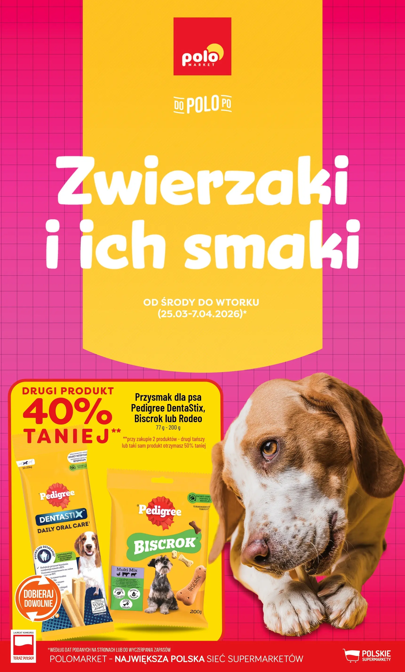 polomarket - Gazetka POLO market - Zwierzaki i ich smaki - ważna od 25.03.2026 do 07.04.2026
