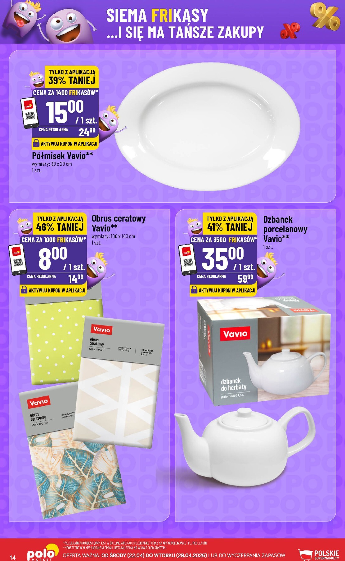 polomarket - Nowa gazetka POLO market - Katalog Frikasy ważna od 22.04.2026 do 28.04.2026 - page: 14