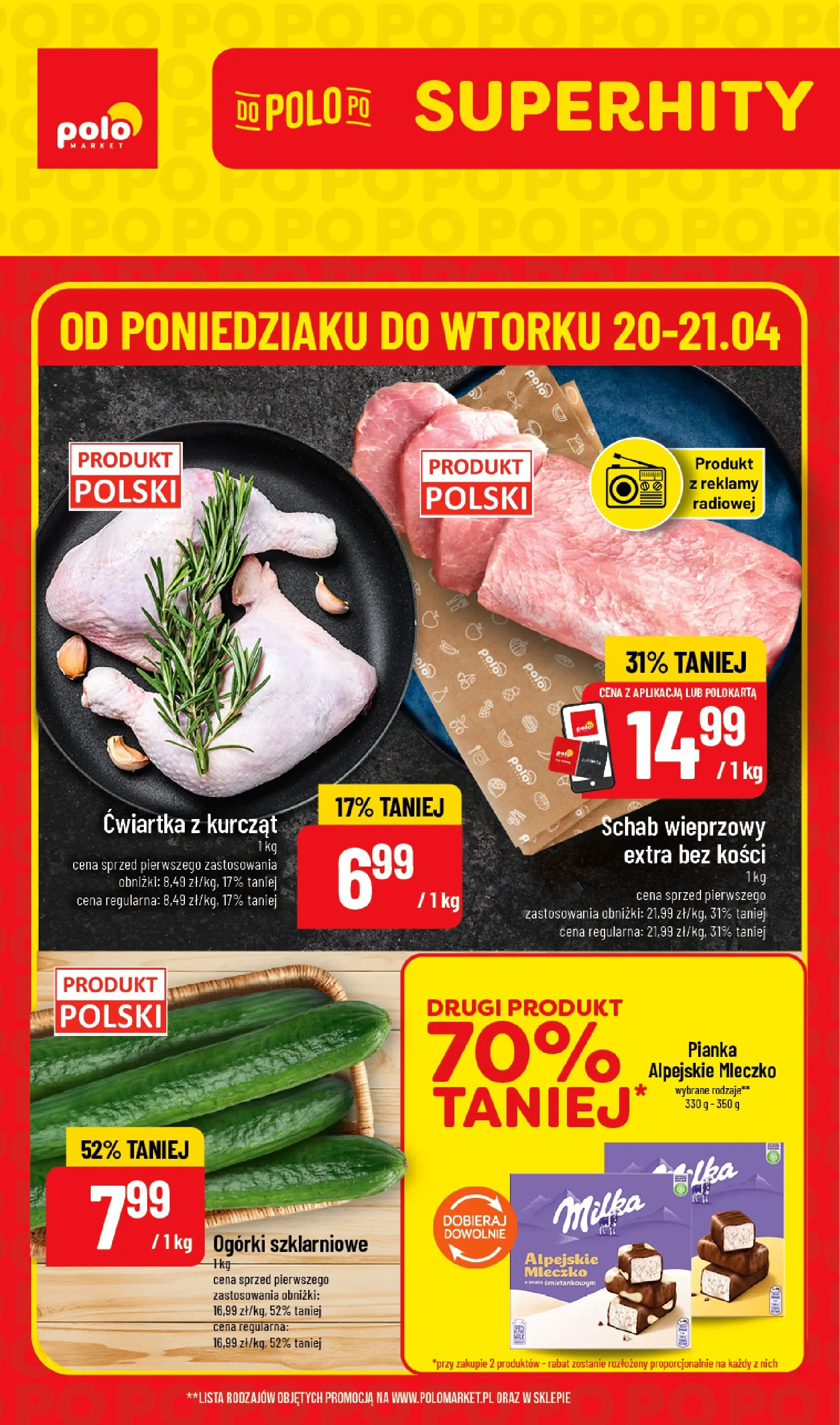 polomarket - Aktualna gazetka POLO market - Super Hity ważna od 20.04.2026 do 21.04.2026
