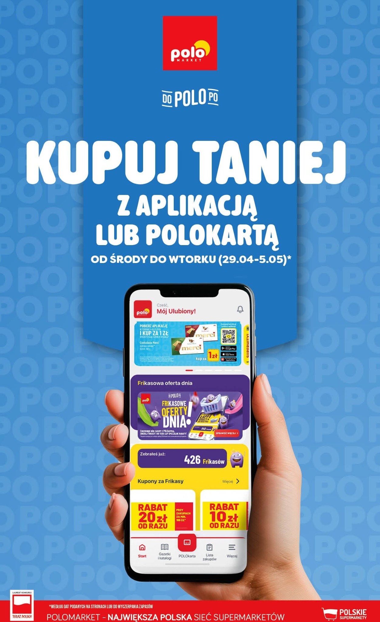 polomarket - Aktualna gazetka POLO market - Kupuj taniej z POLOappką ważna od 29.04.2026 do 05.05.2026