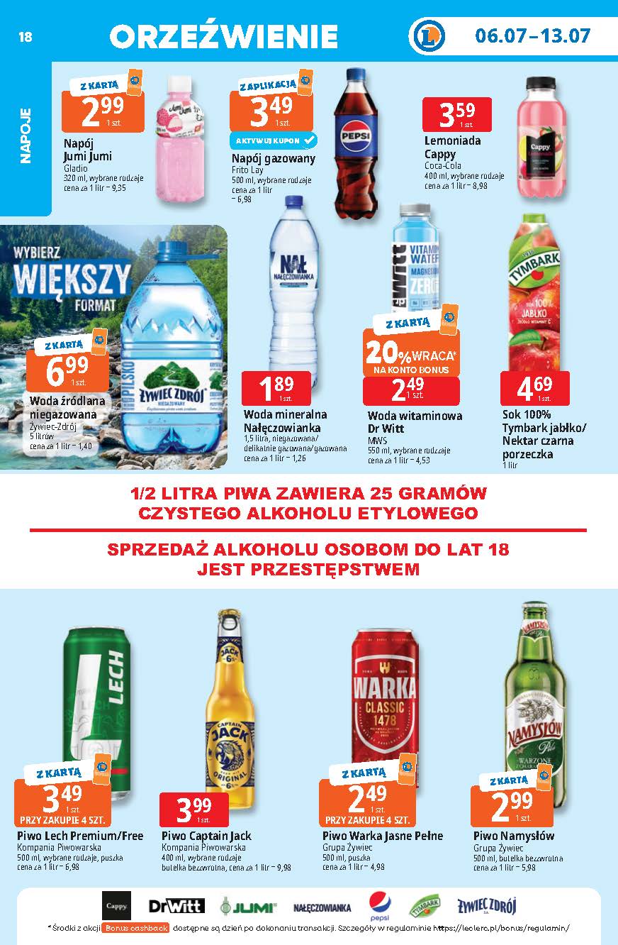 e-leclerc - Aktualna gazetka E.Leclerc - Tanio To Tu ważna od 06.07.2026 do 13.07.2026 - page: 18