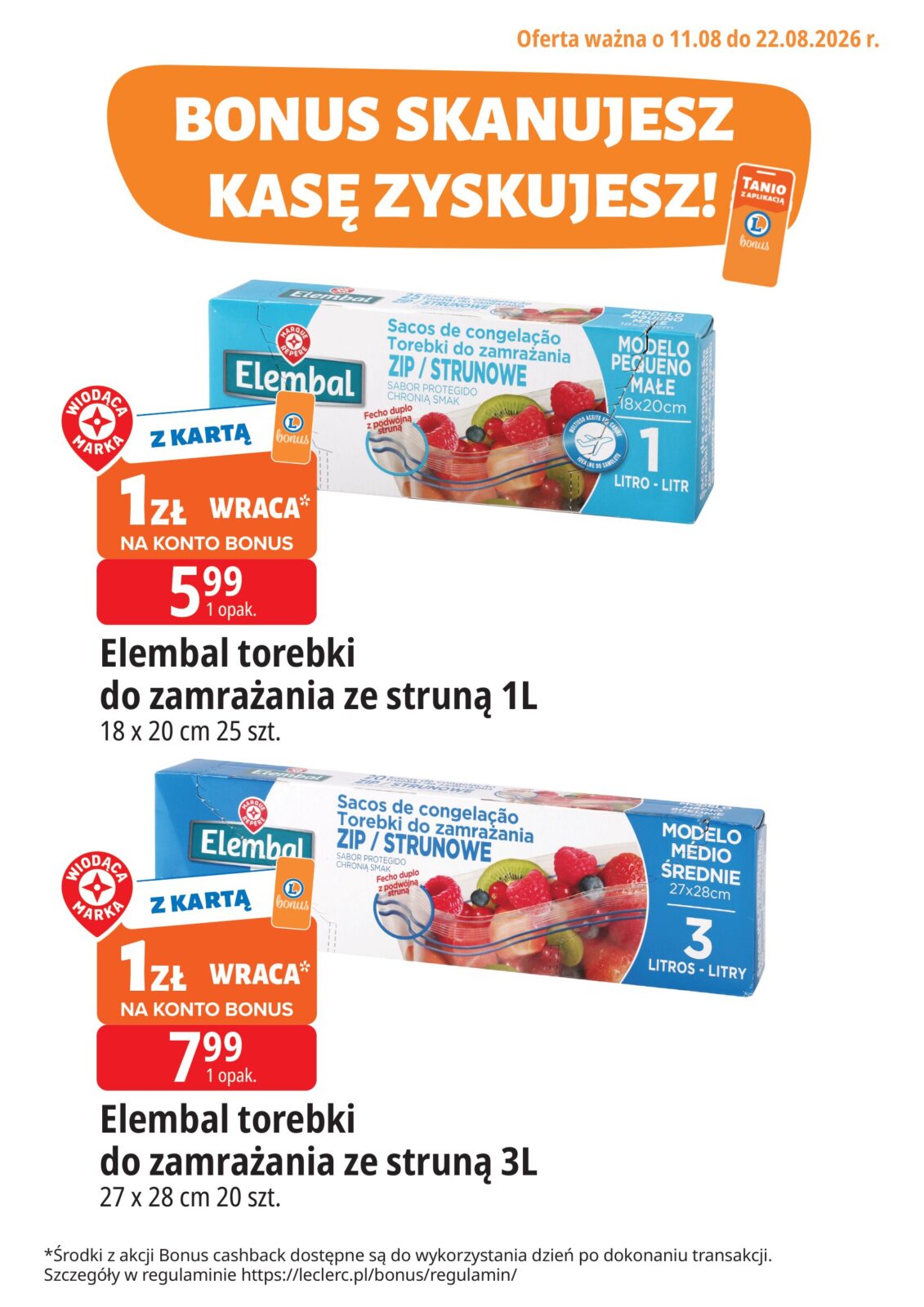 e-leclerc - Aktualna gazetka E.Leclerc - Kupuj tanio z bonus ważna od 11.08.2026 do 22.08.2026 - page: 6