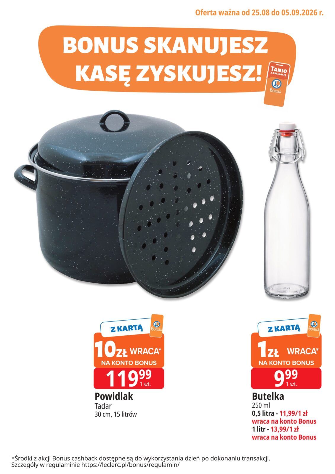e-leclerc - Aktualna gazetka E.Leclerc - Bonus skanujesz kasę zyskujesz ważna od 25.08.2026 do 05.09.2026 - page: 3