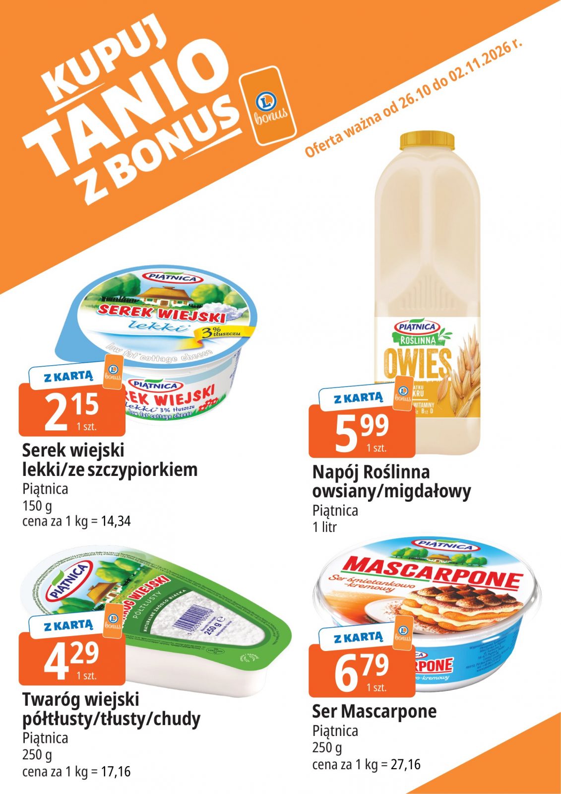 e-leclerc - Nowa gazetka E.Leclerc - Kupuj tanio z bonus ważna od 26.10.2026 do 02.11.2026 - page: 4