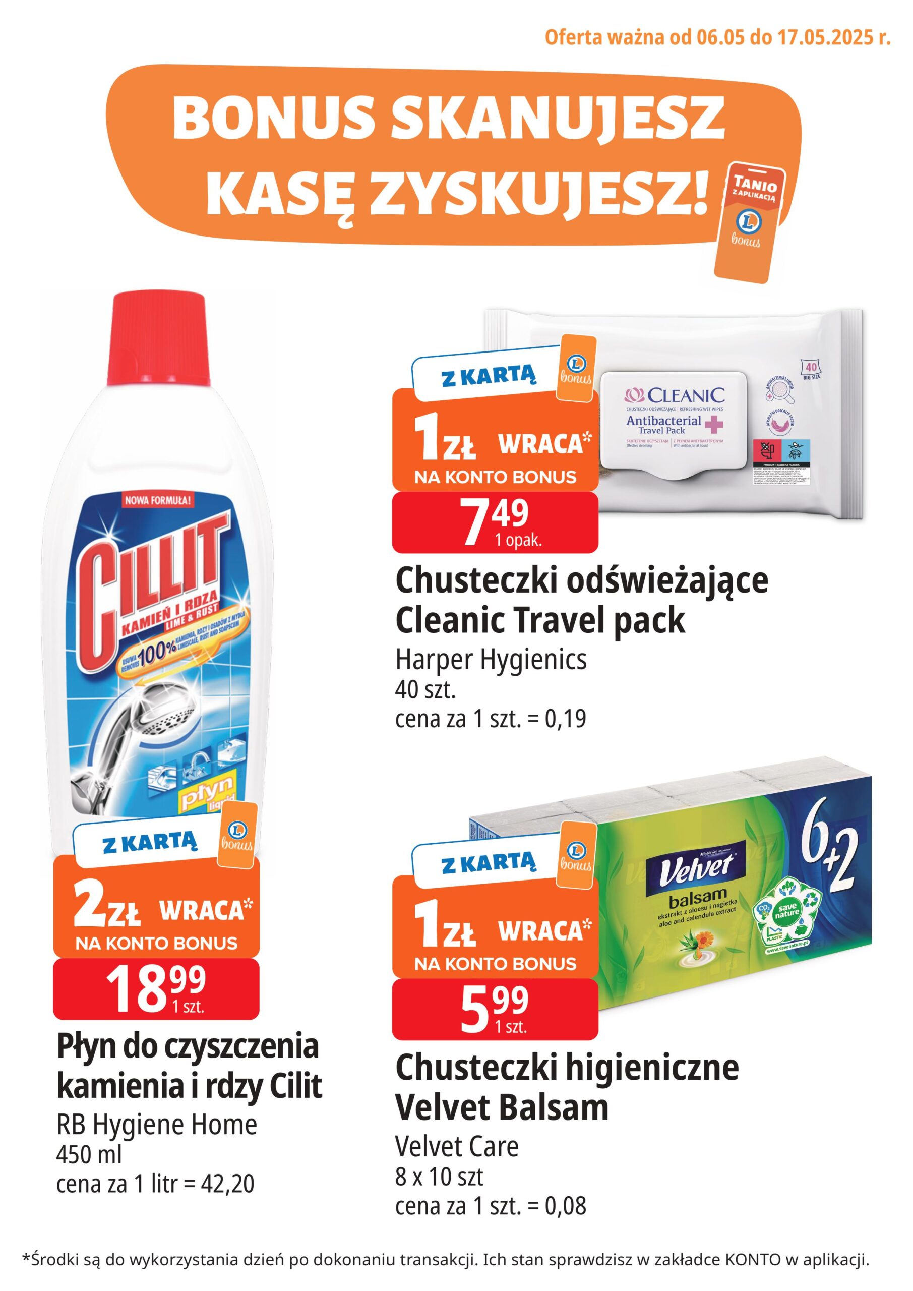 e-leclerc - E.Leclerc - Bonus skanujesz kasę zyskujesz gazetka ważna od 06.05. - 17.05. - page: 4