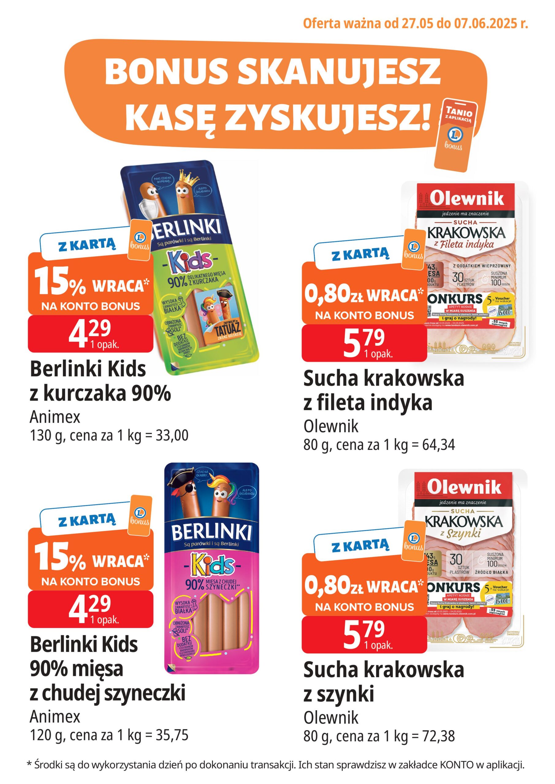 e-leclerc - E.Leclerc - Bonus skanujesz kasę zyskujesz gazetka ważna od 27.05. - 07.06. - page: 2