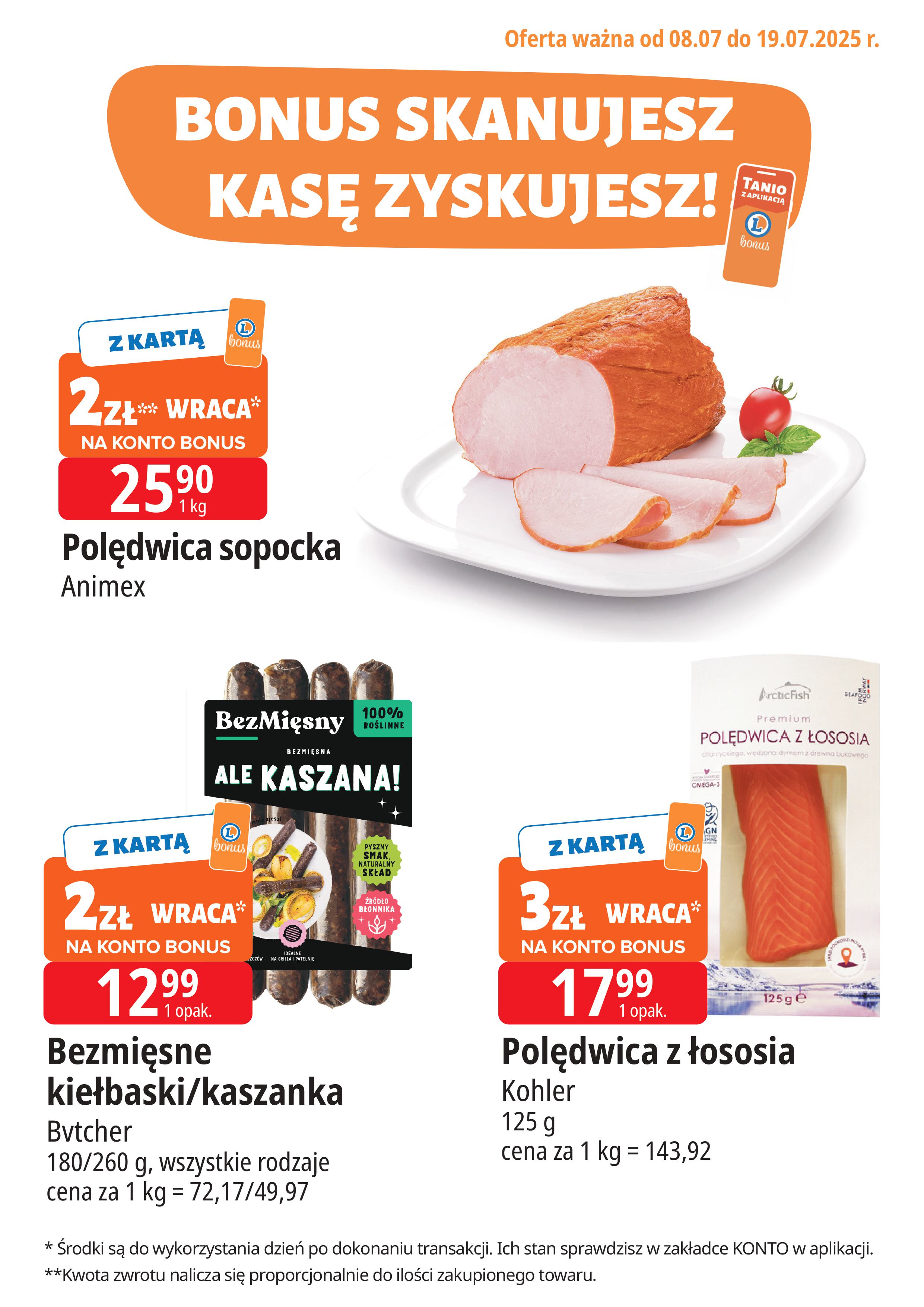 e-leclerc - Gazetka E.Leclerc - Bonus skanujesz kasę zyskujesz ważna od 08.07. - 19.07.