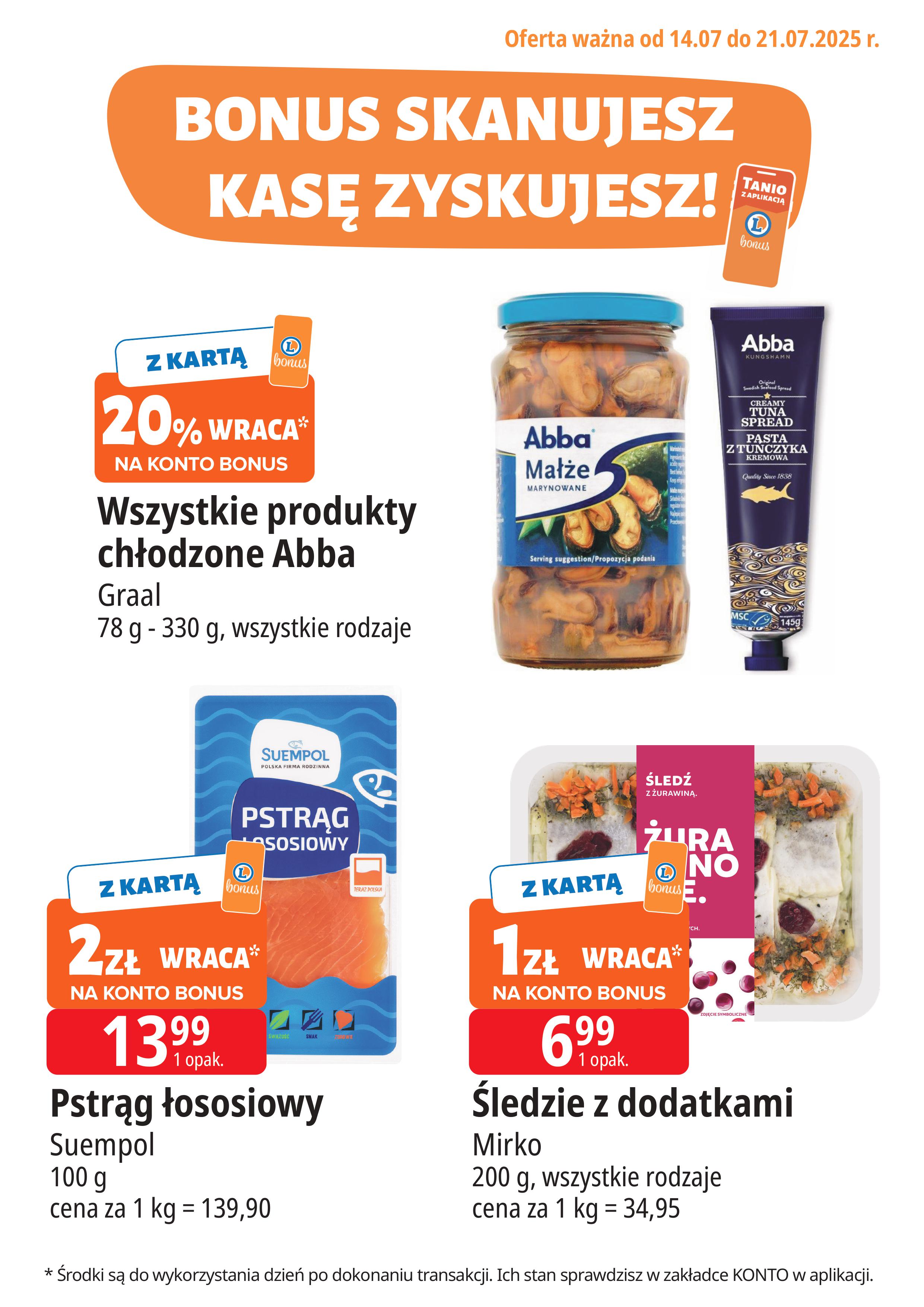e-leclerc - Gazetka E.Leclerc - Bonus skanujesz kasę zyskujesz ważna od 14.07. - 21.07.