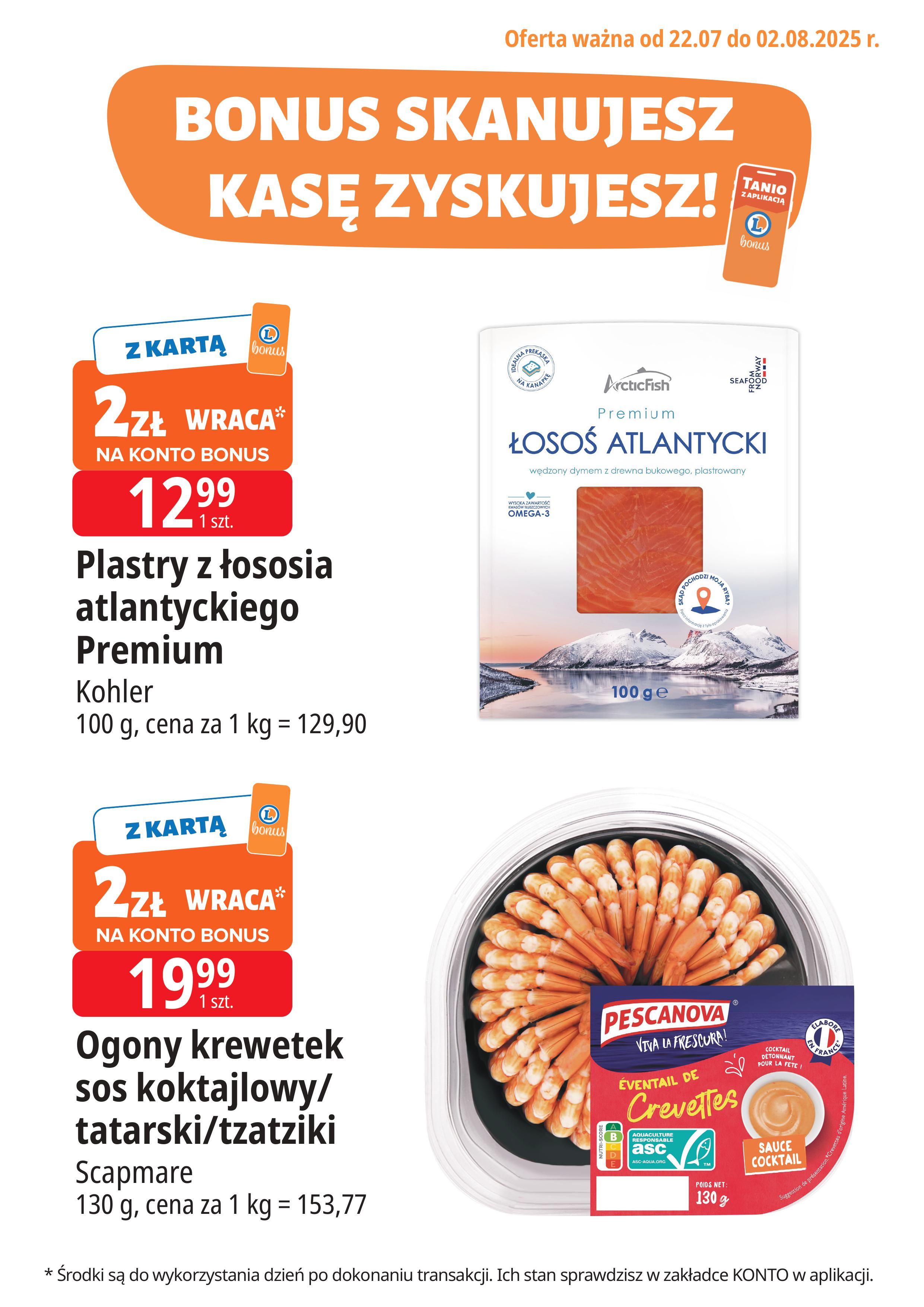 e-leclerc - Gazetka E.Leclerc - Bonus skanujesz kasę zyskujesz ważna od 22.07. - 02.08.