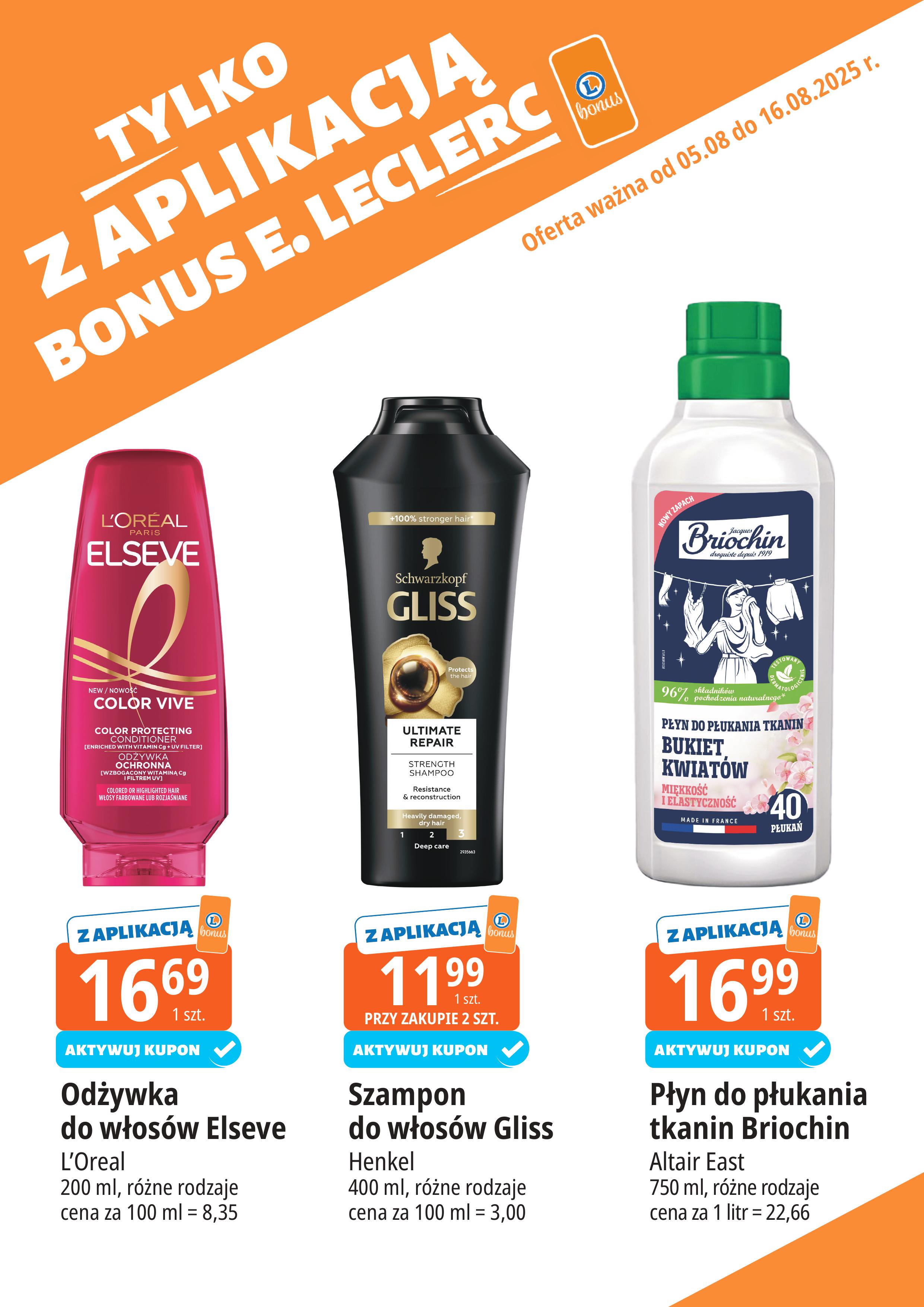e-leclerc - Gazetka E.Leclerc - Bonus skanujesz kasę zyskujesz - ważna od 05.08. do 16.08. - page: 18