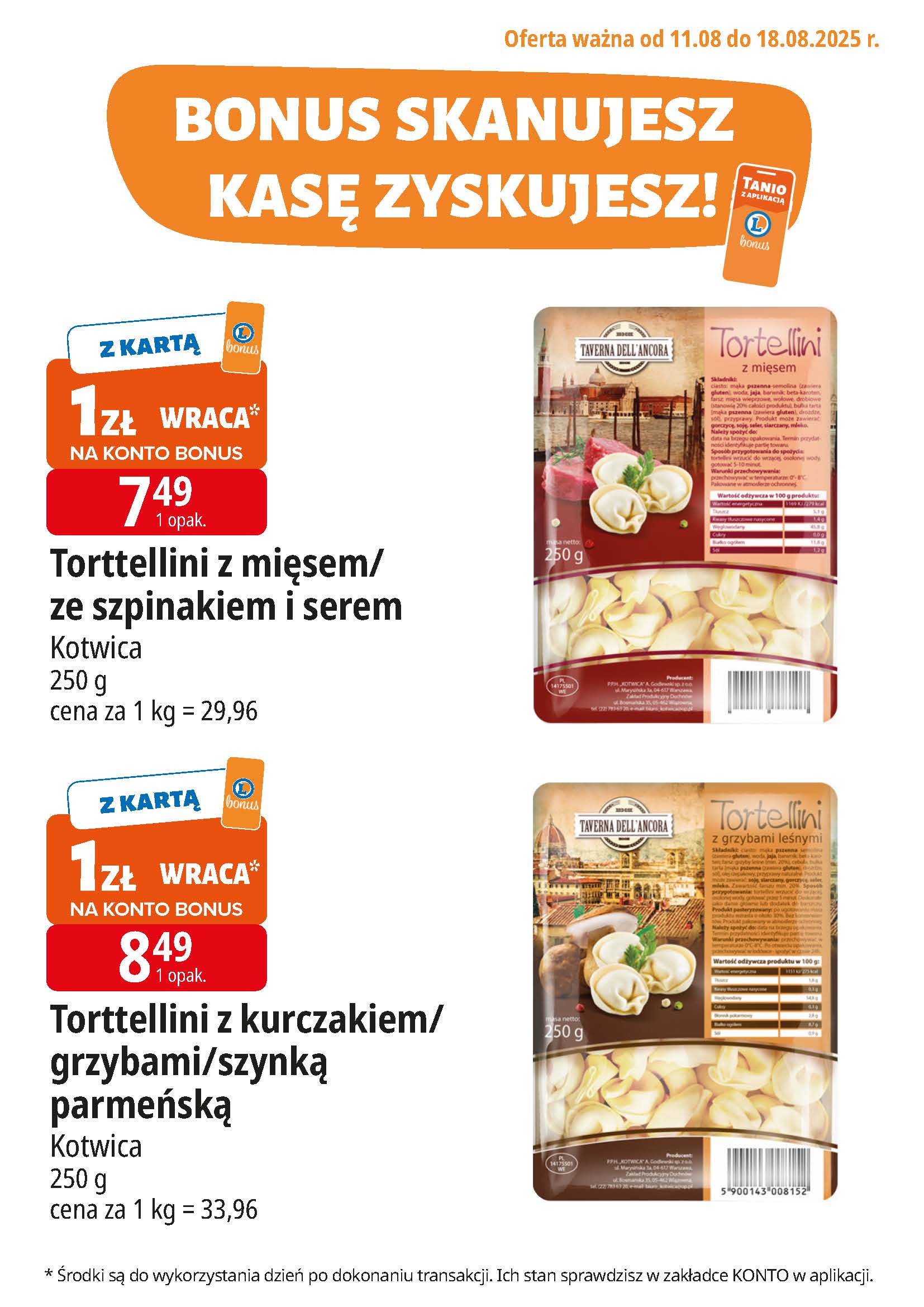 e-leclerc - Gazetka E.Leclerc - Bonus skanujesz kasę zyskujesz - ważna od 11.08. do 18.08. - page: 2