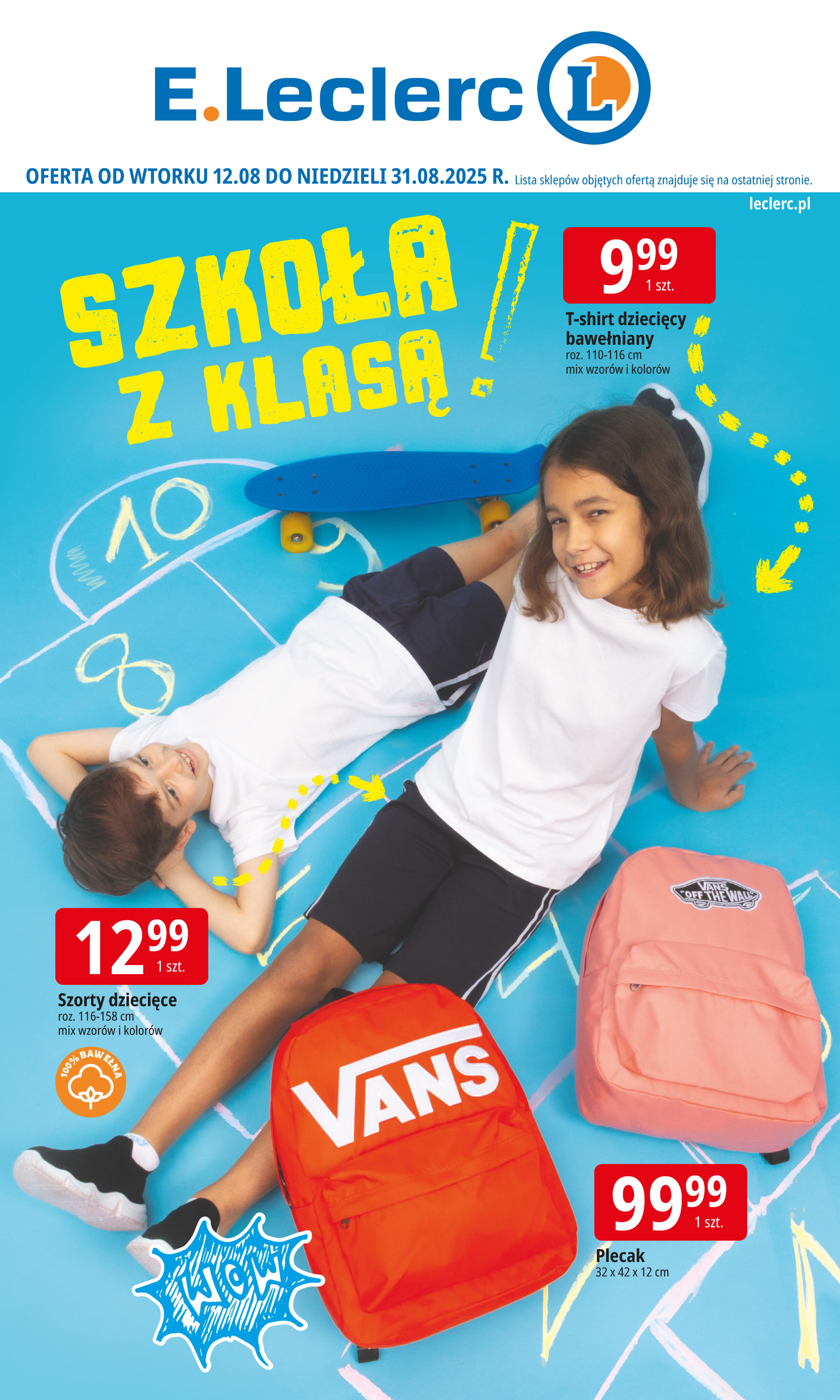 e-leclerc - Gazetka E.Leclerc - Szkoła z klasą! - ważna od 12.08. do 31.08.