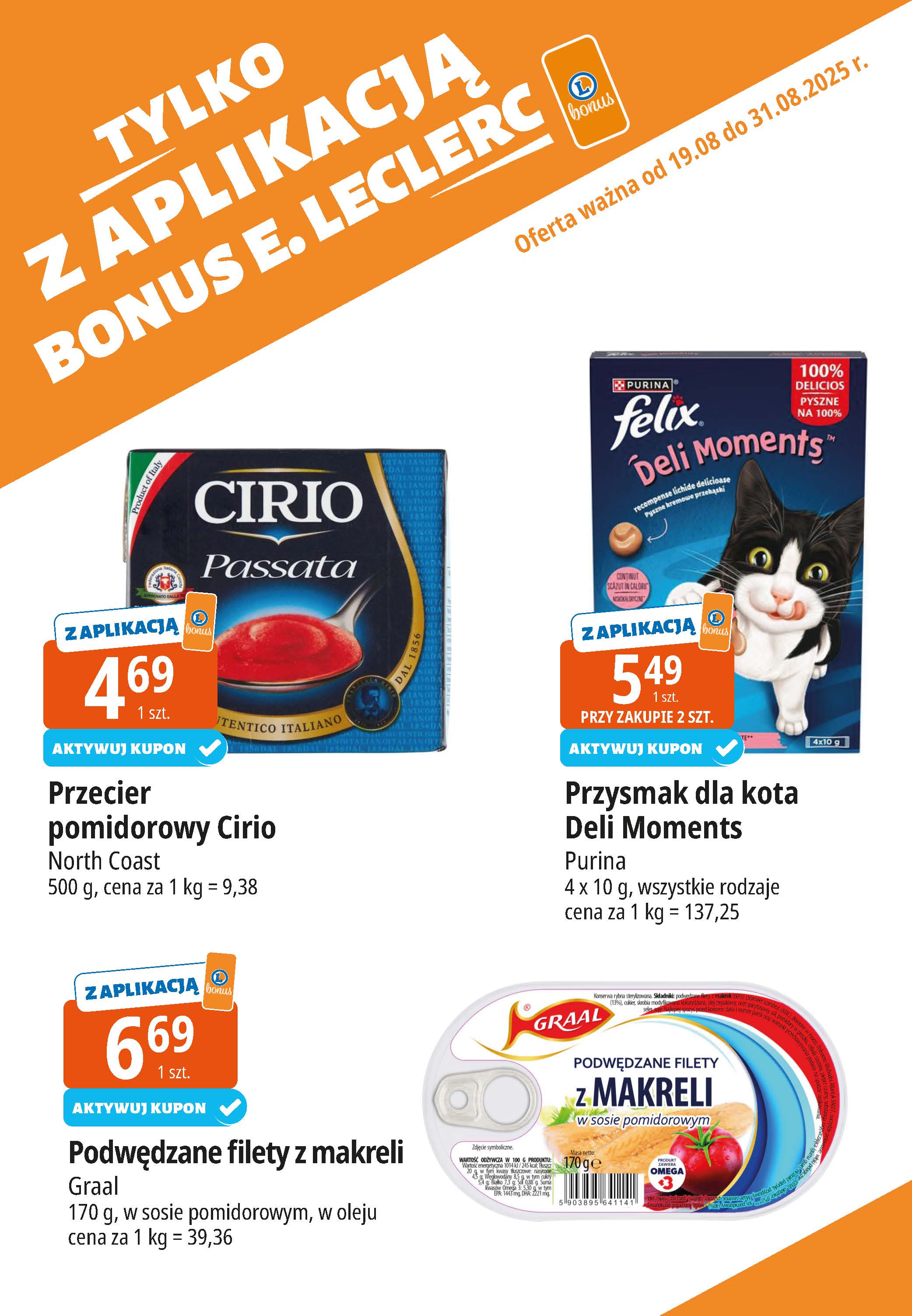 e-leclerc - Gazetka E.Leclerc - Bonus skanujesz kasę zyskujesz - ważna od 19.08. do 31.08. - page: 13