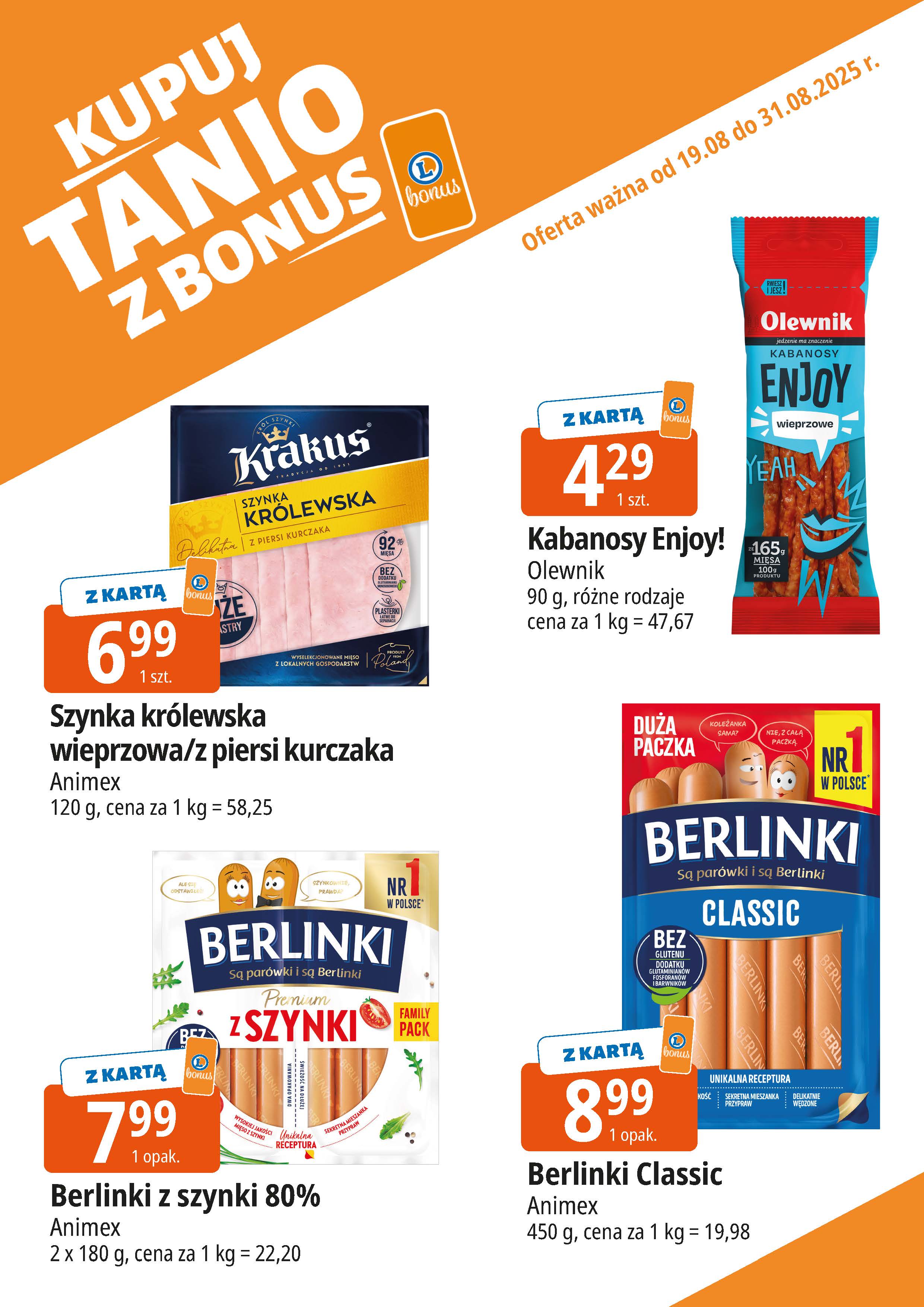 e-leclerc - Gazetka E.Leclerc - Bonus skanujesz kasę zyskujesz - ważna od 19.08. do 31.08. - page: 7