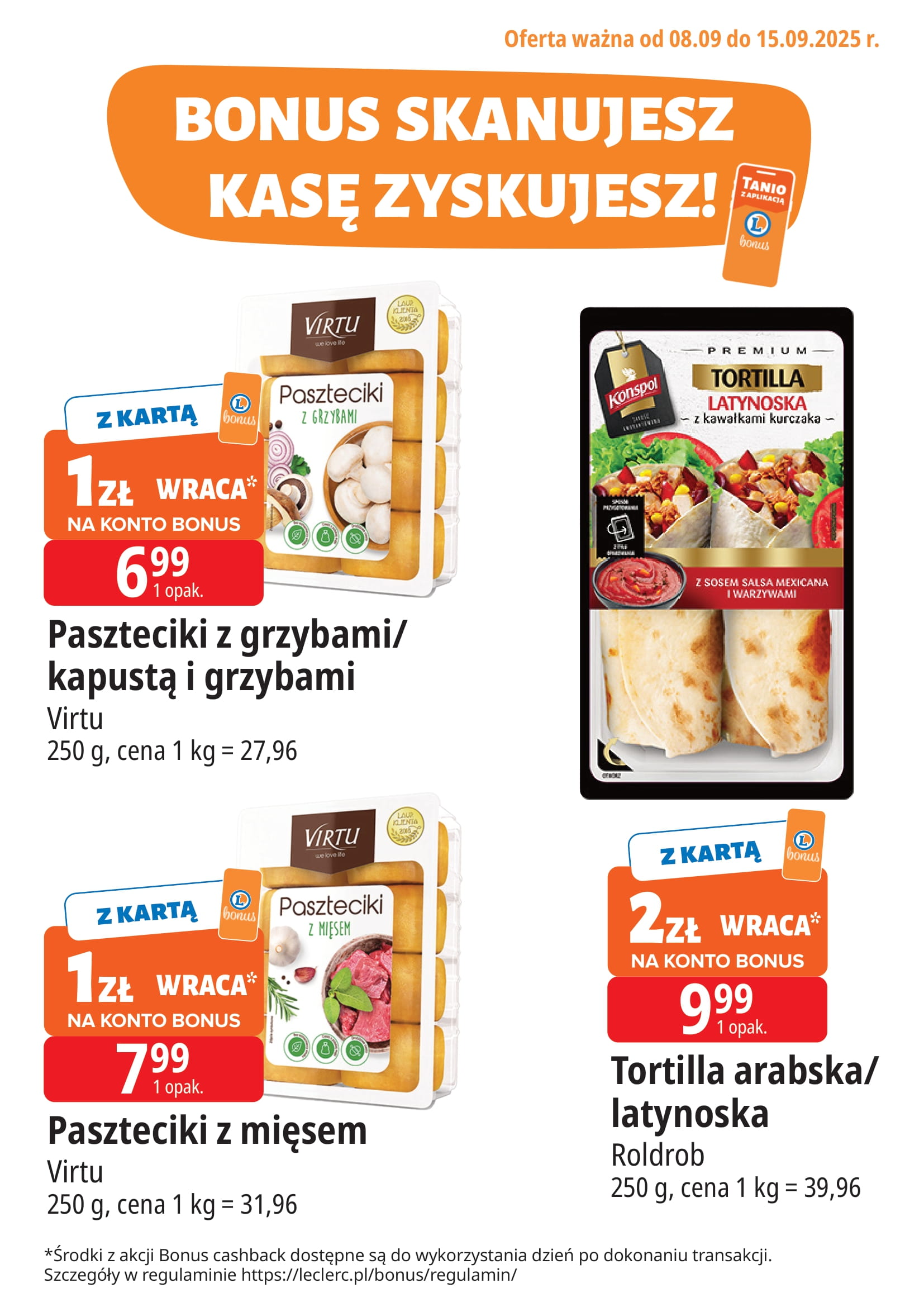 e-leclerc - Gazetka E.Leclerc - Bonus skanujesz kasę zyskujesz - ważna od 08.09. do 15.09. - page: 2
