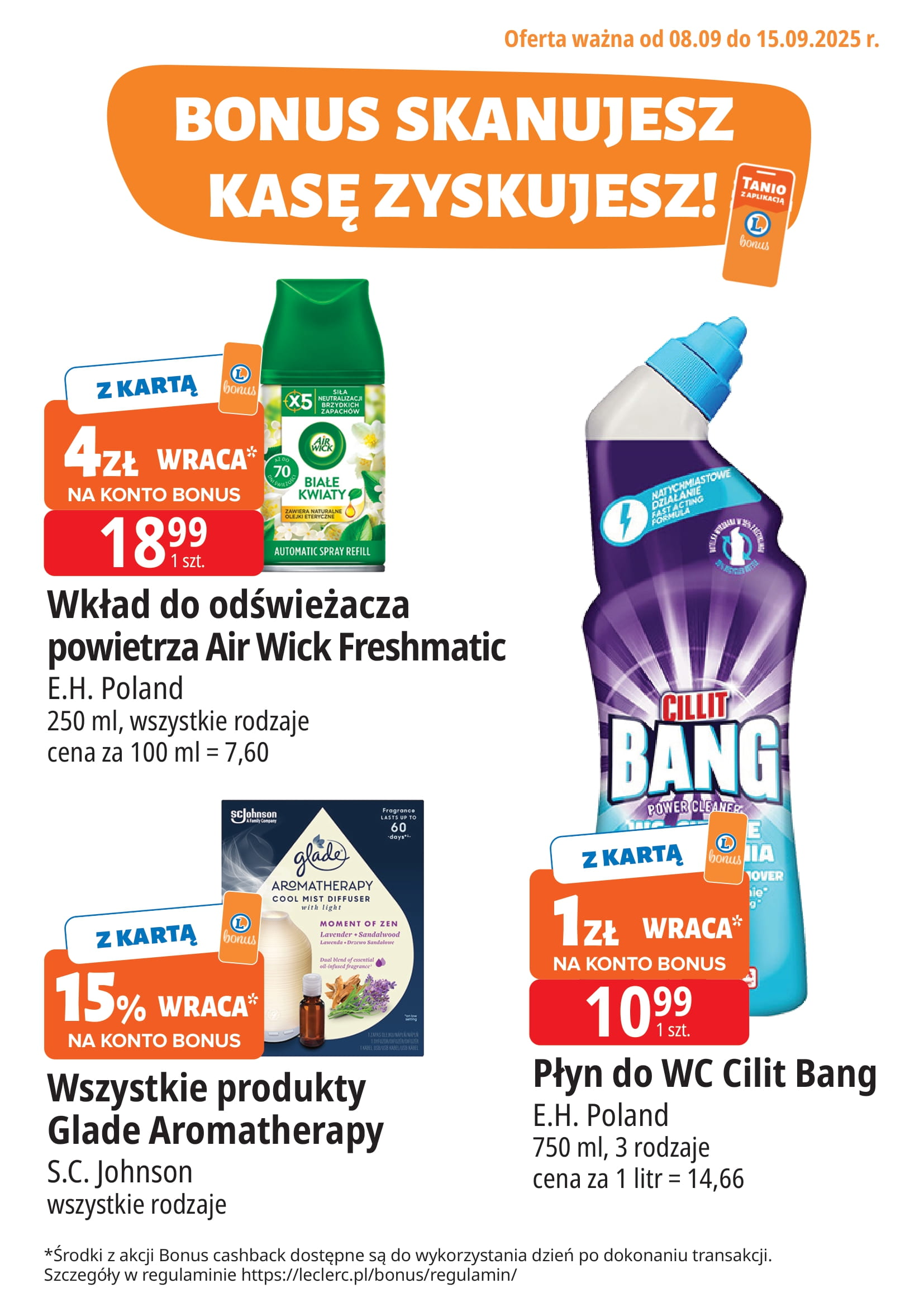 e-leclerc - Gazetka E.Leclerc - Bonus skanujesz kasę zyskujesz - ważna od 08.09. do 15.09. - page: 3