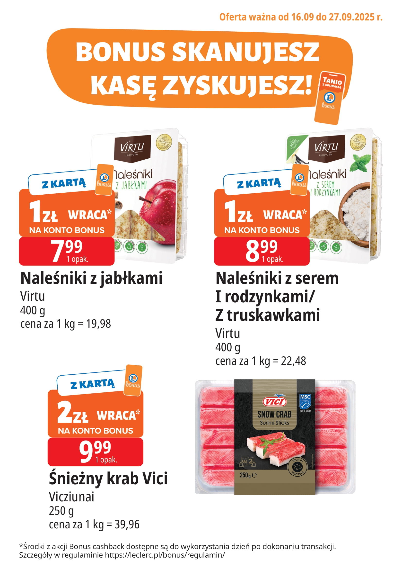 e-leclerc - Gazetka E.Leclerc - Bonus skanujesz kasę zyskujesz - ważna od 16.09. do 27.09. - page: 2