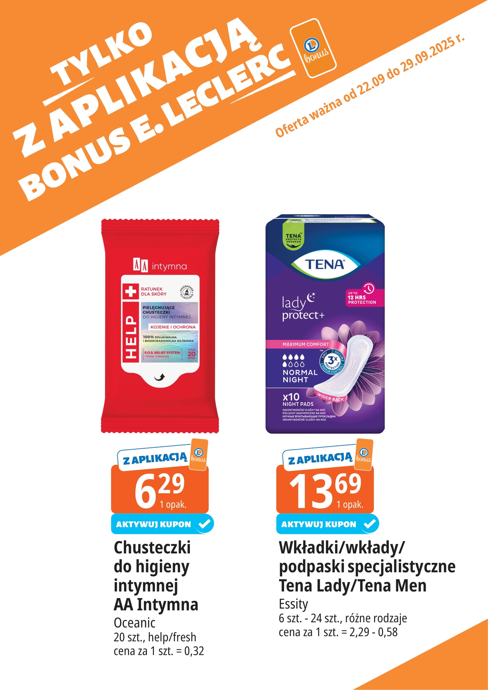 e-leclerc - Gazetka E.Leclerc - Bonus skanujesz kasę zyskujesz - ważna od 22.09. do 29.09. - page: 9