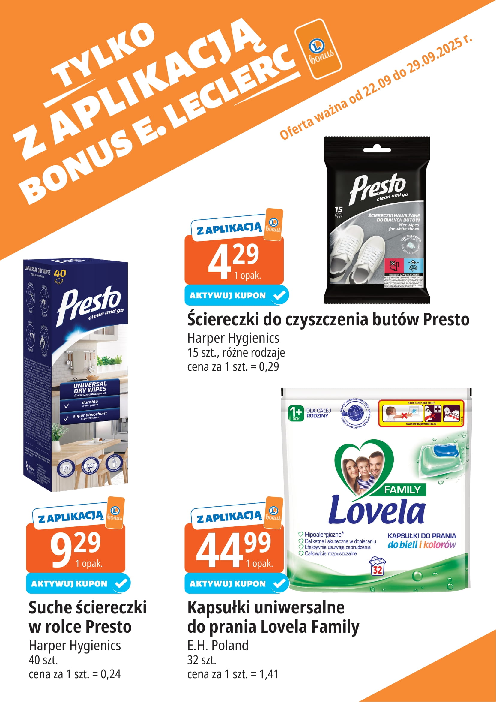 e-leclerc - Gazetka E.Leclerc - Bonus skanujesz kasę zyskujesz - ważna od 22.09. do 29.09. - page: 8