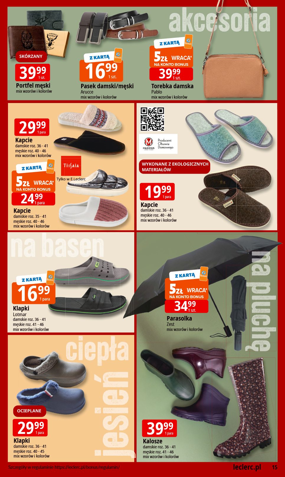 e-leclerc - Gazetka E.Leclerc - Odzież - ważna od 30.09. do 11.10. - page: 15