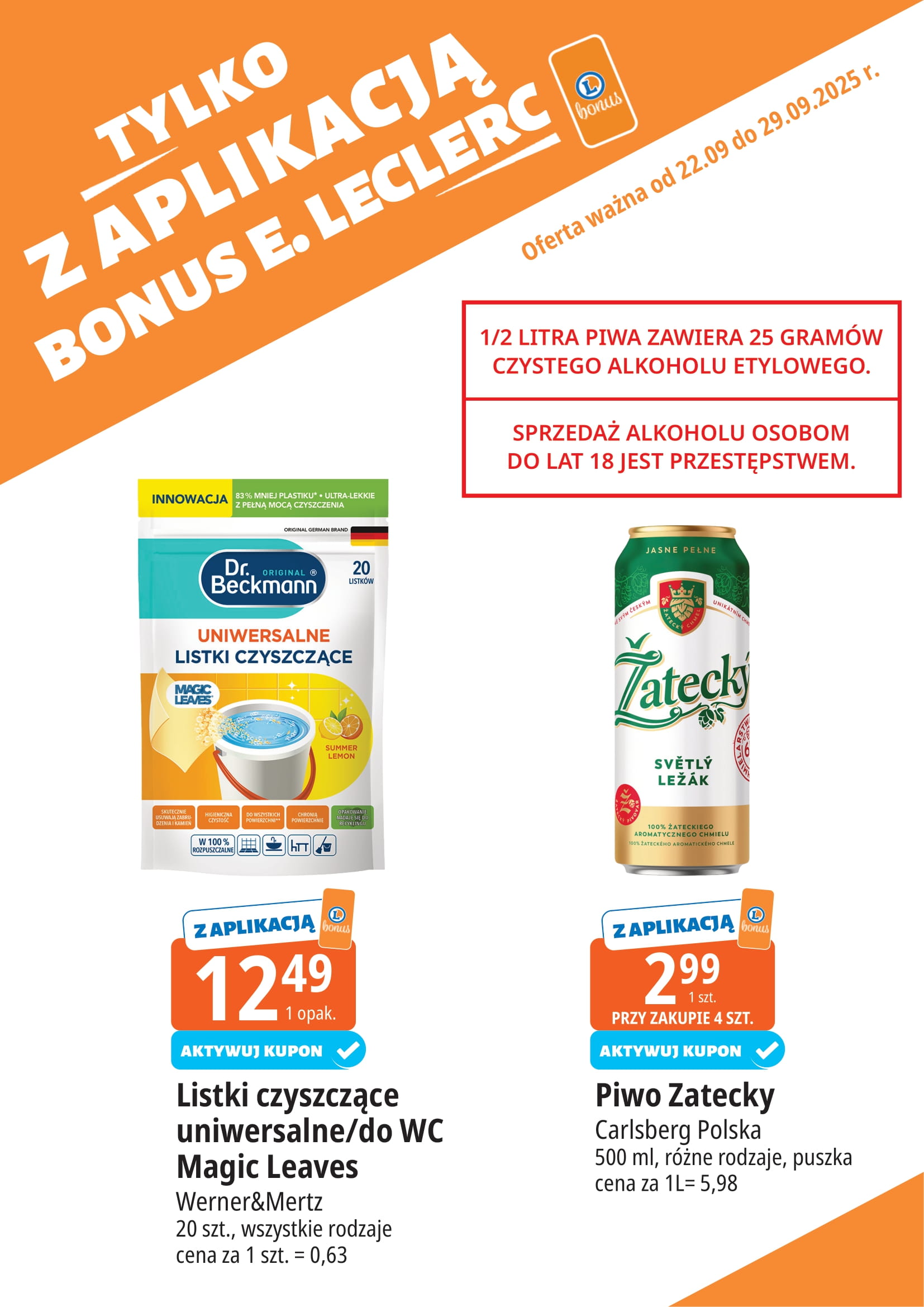e-leclerc - Gazetka E.Leclerc - Bonus skanujesz kasę zyskujesz - ważna od 30.09. do 11.10. - page: 9