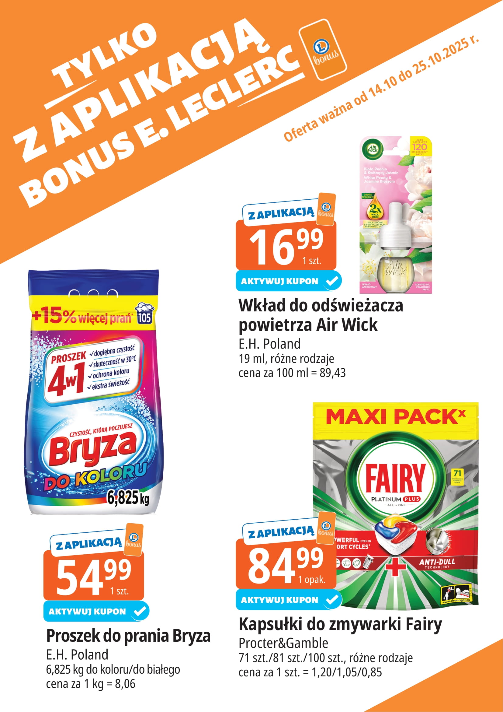 e-leclerc - Gazetka E.Leclerc - Bonus skanujesz kasę zyskujesz - ważna od 14.10. do 25.10. - page: 17