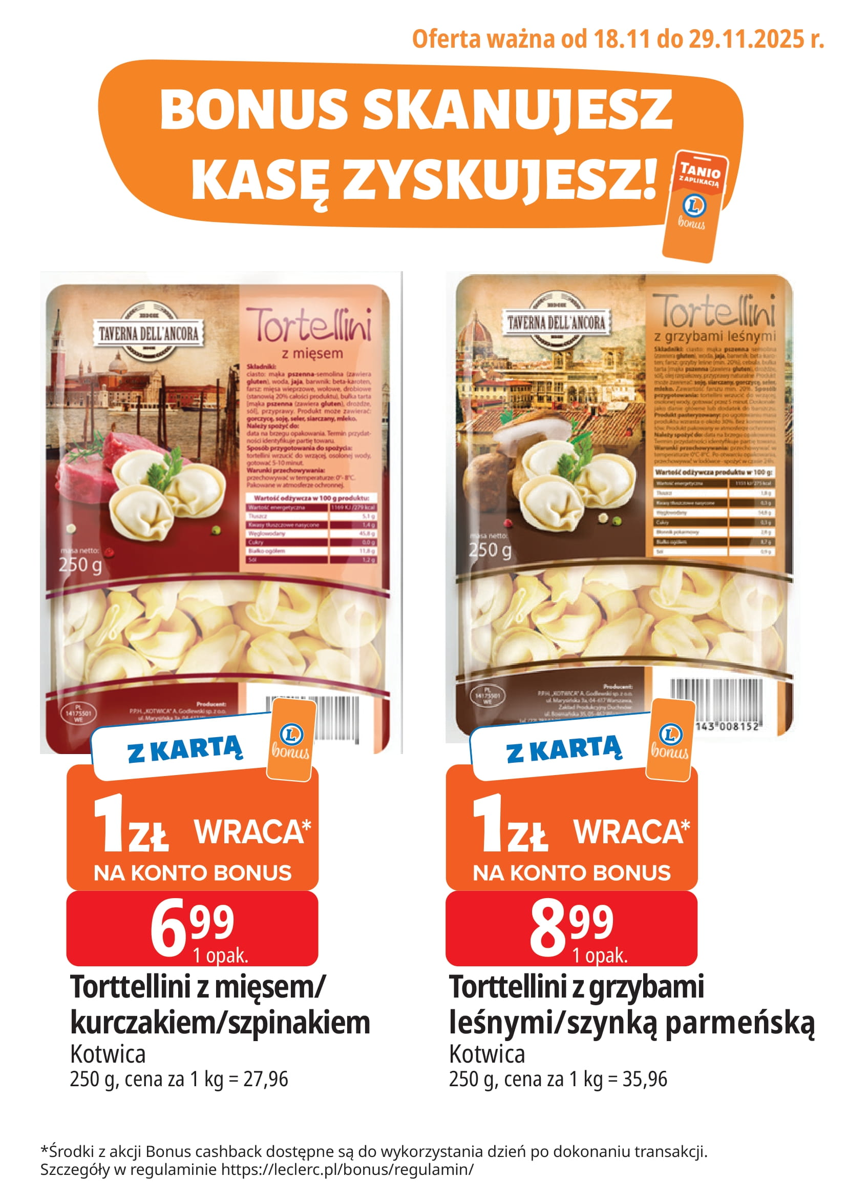 e-leclerc - Gazetka E.Leclerc - Bonus - ważna od 18.11. do 29.11. - page: 1