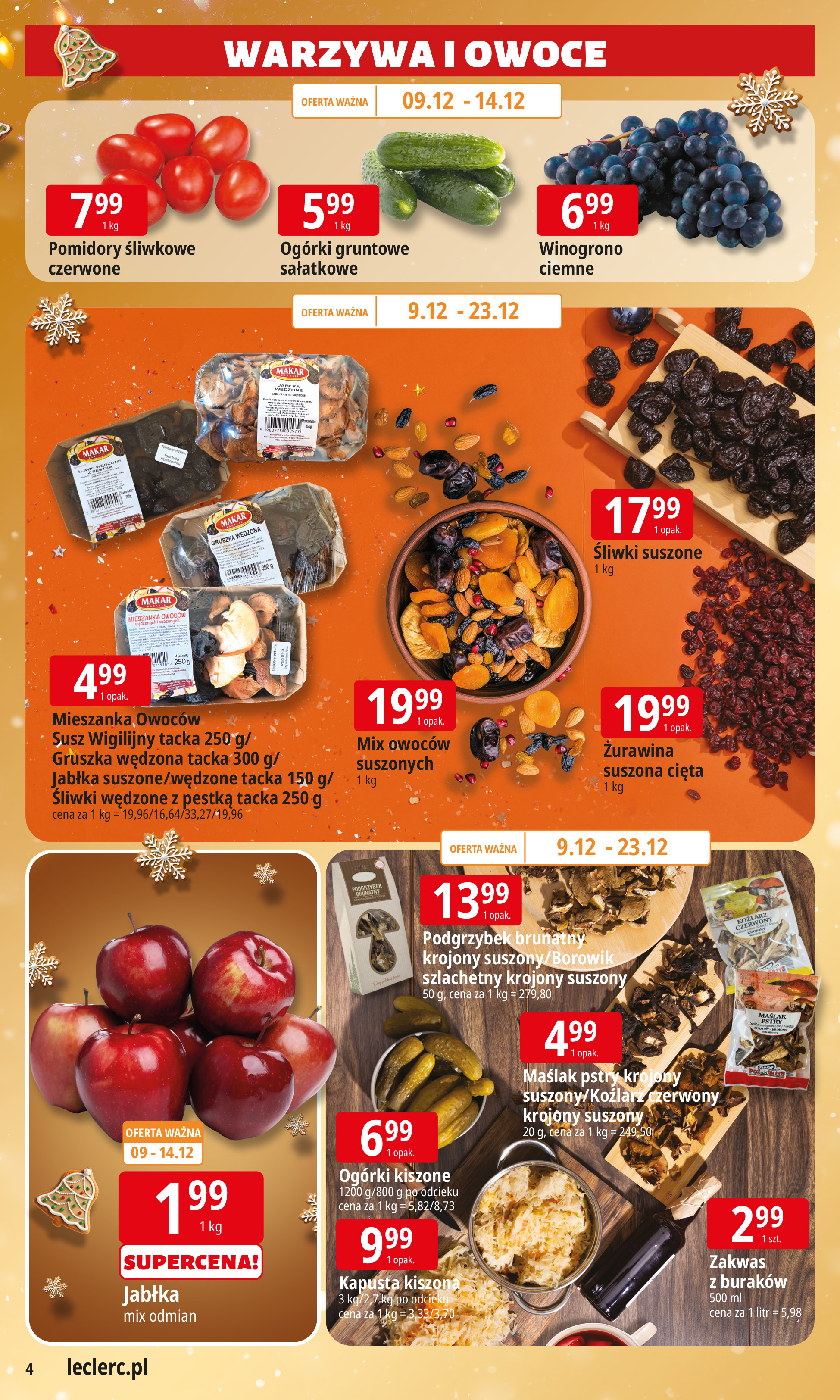 e-leclerc - Gazetka E.Leclerc - Święta w dobrej cenie 2 - ważna od 09.12. do 23.12. - page: 4