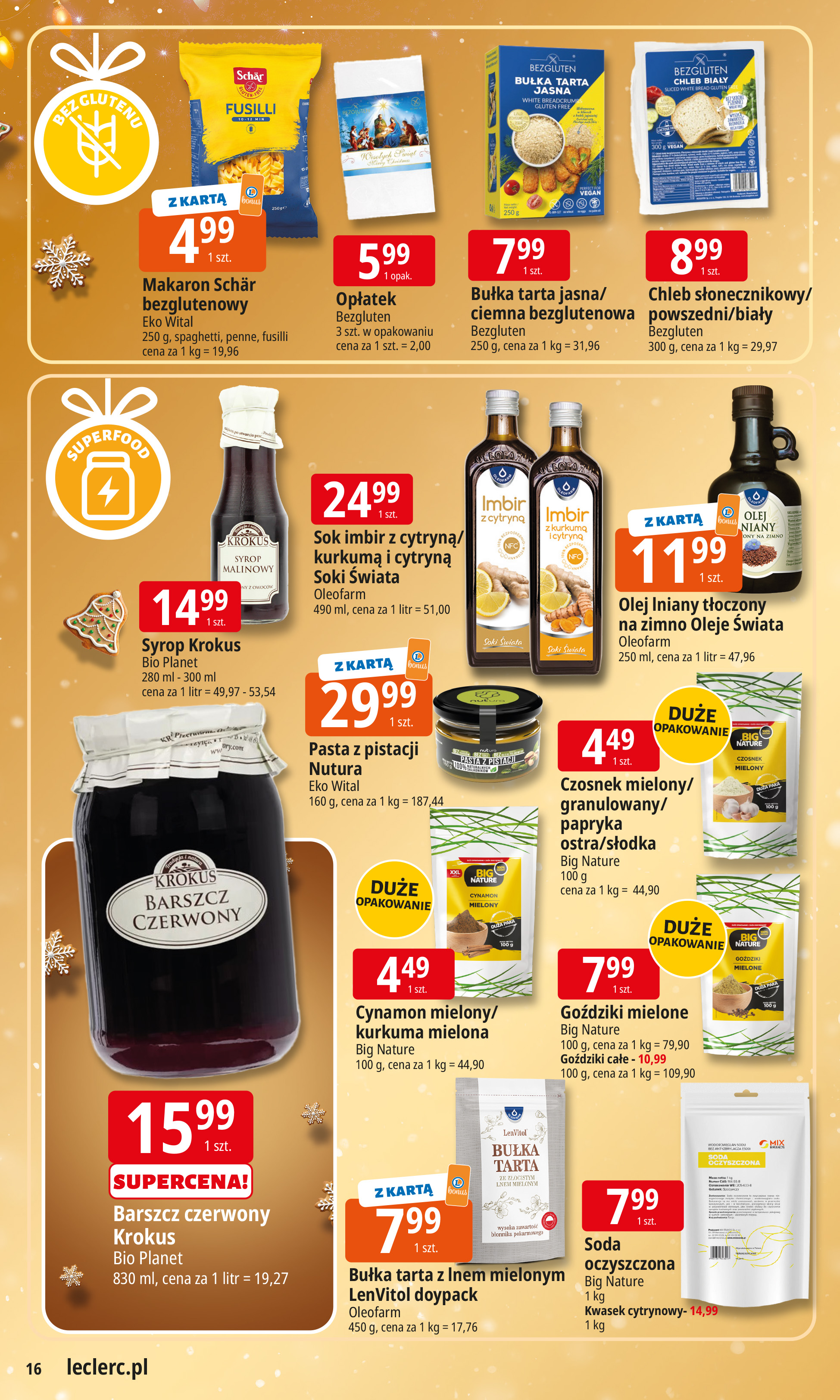 e-leclerc - Gazetka E.Leclerc - Święta w dobrej cenie 2 - ważna od 09.12. do 23.12. - page: 16