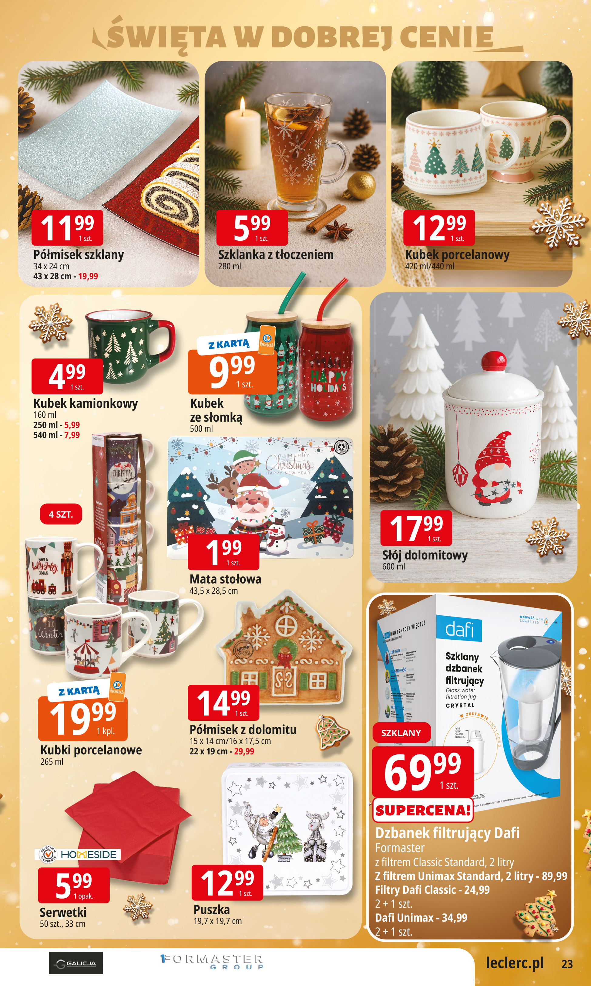 e-leclerc - Gazetka E.Leclerc - Święta w dobrej cenie 2 - ważna od 09.12. do 23.12. - page: 23